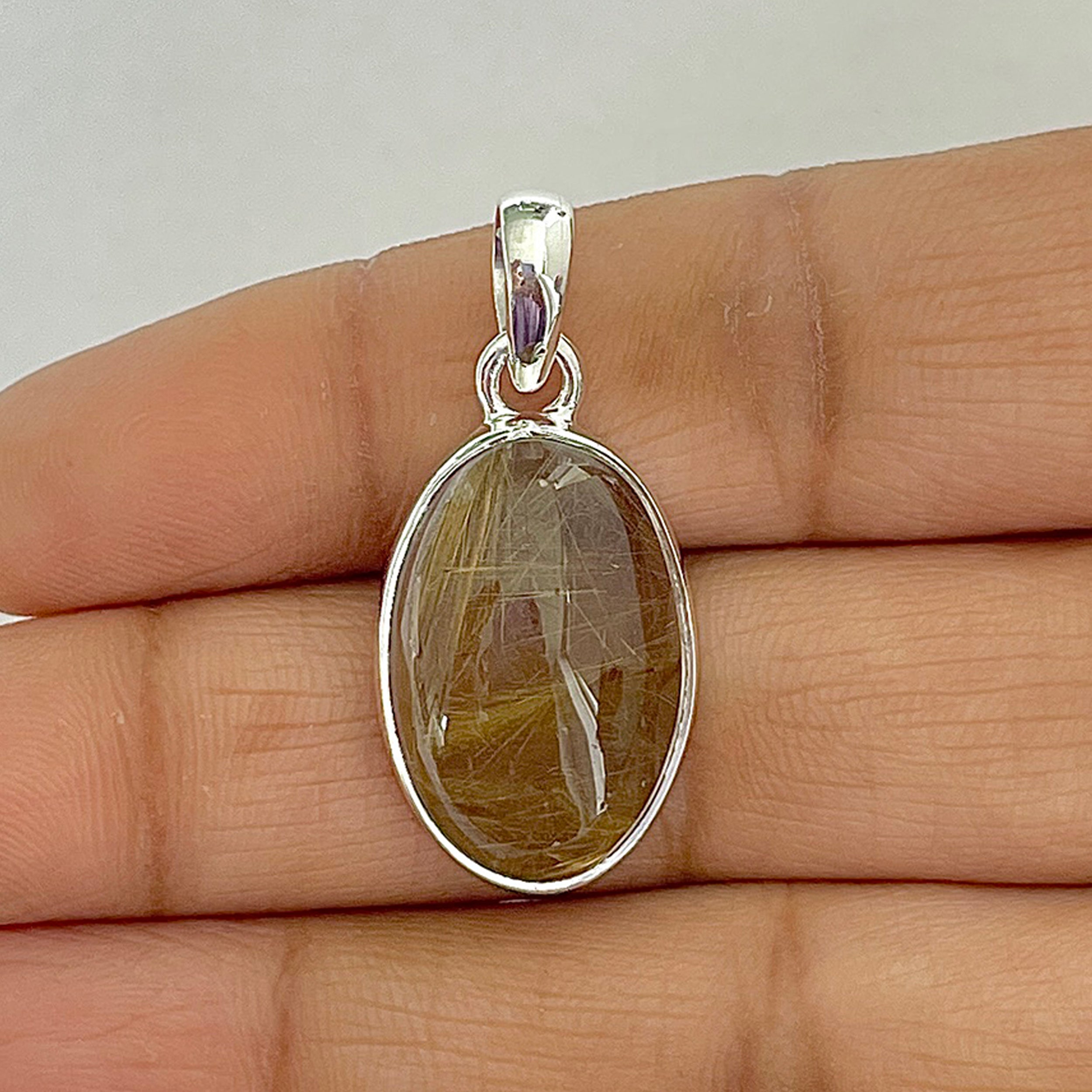 Golden Rutile Pendant-(GDR-1-10)