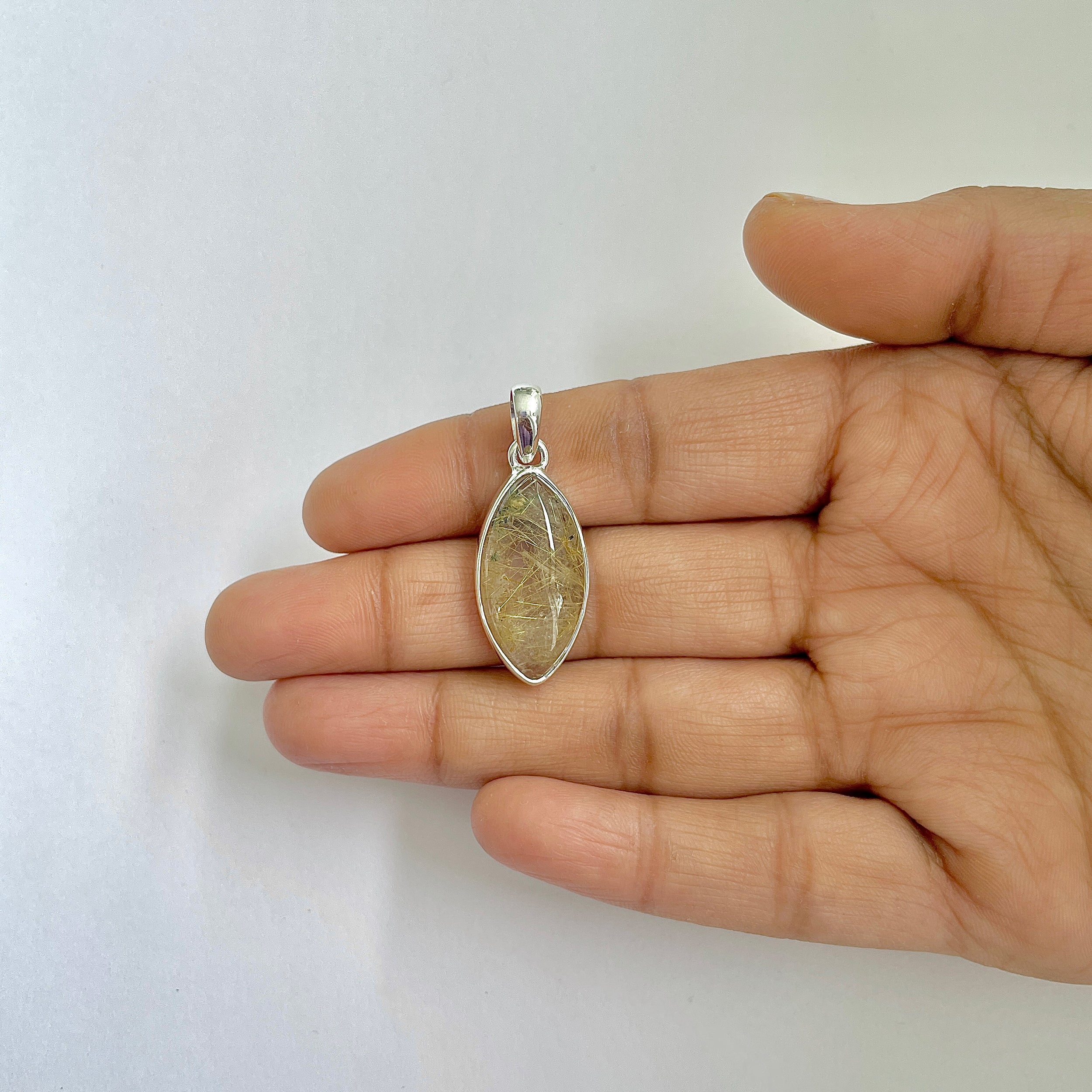 Golden Rutile Pendant-(GDR-1-11)