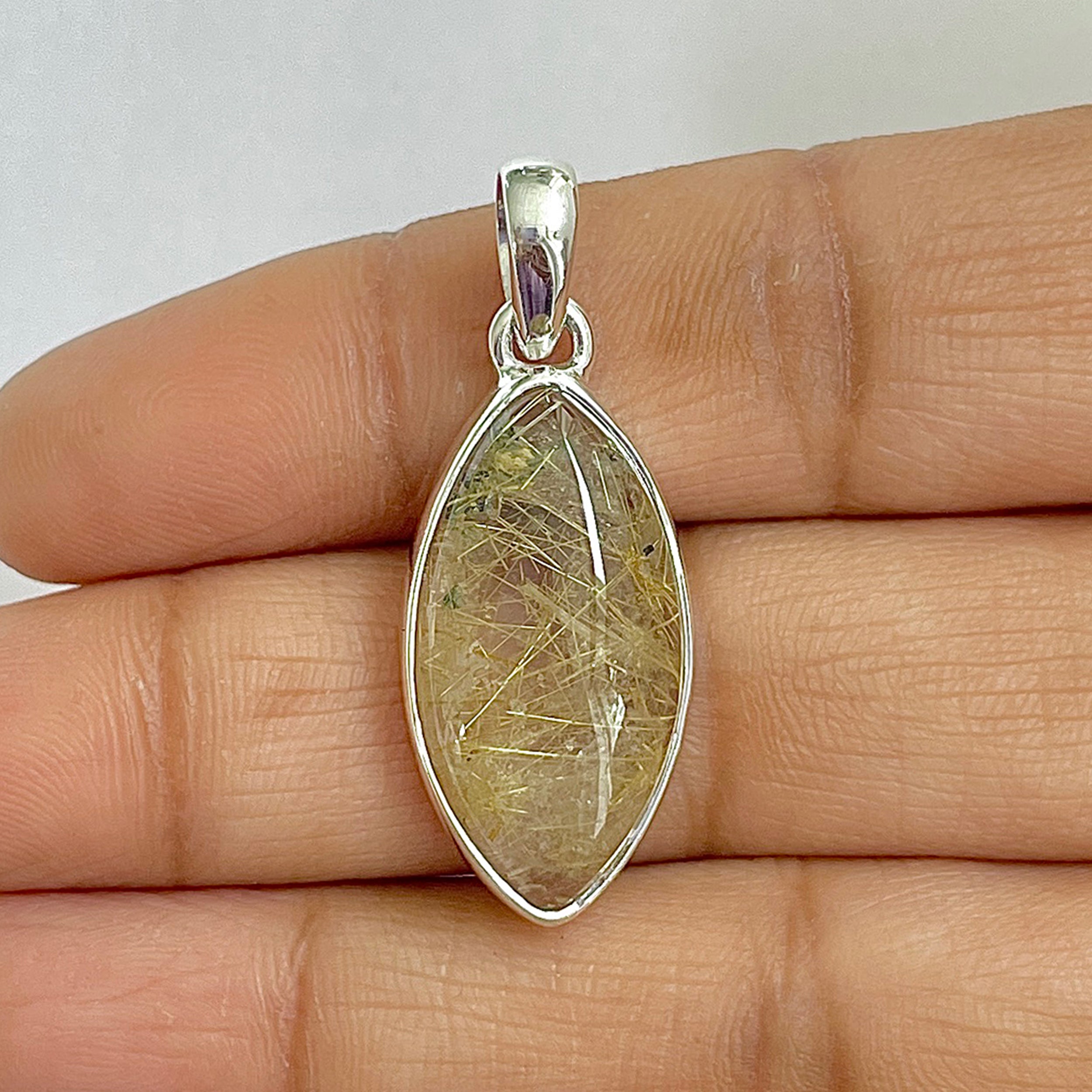 Golden Rutile Pendant-(GDR-1-11)