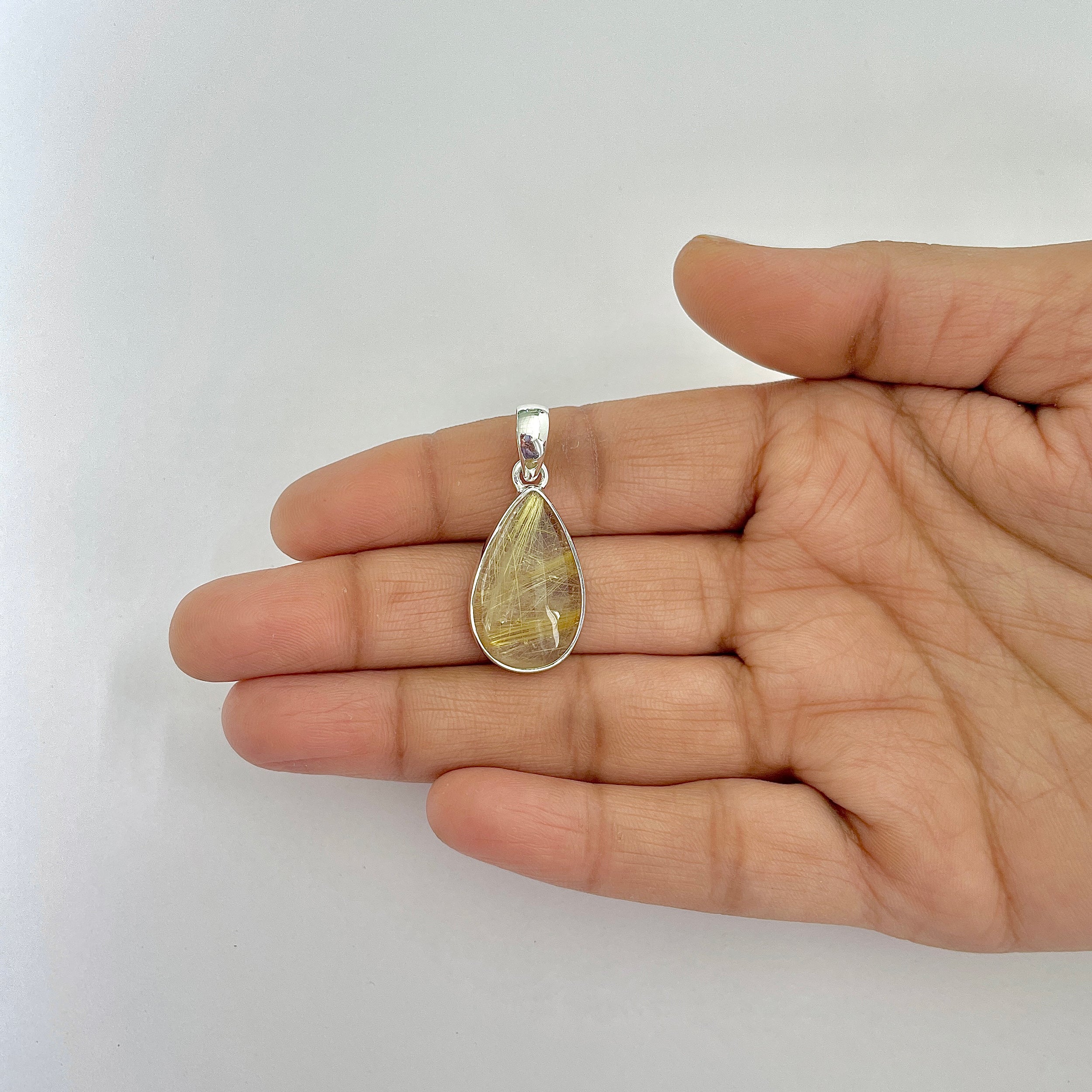 Golden Rutile Pendant-(GDR-1-13)