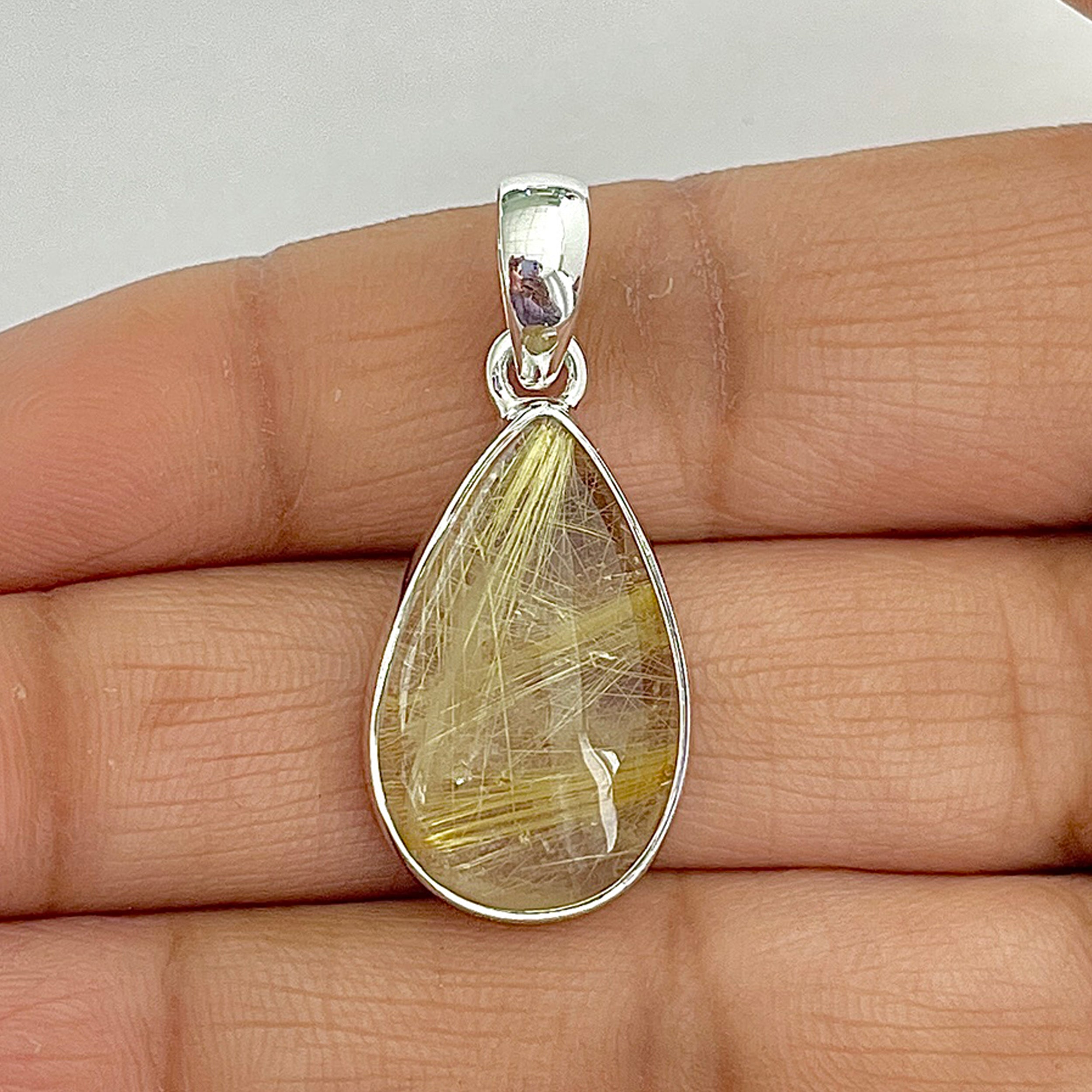 Golden Rutile Pendant-(GDR-1-13)