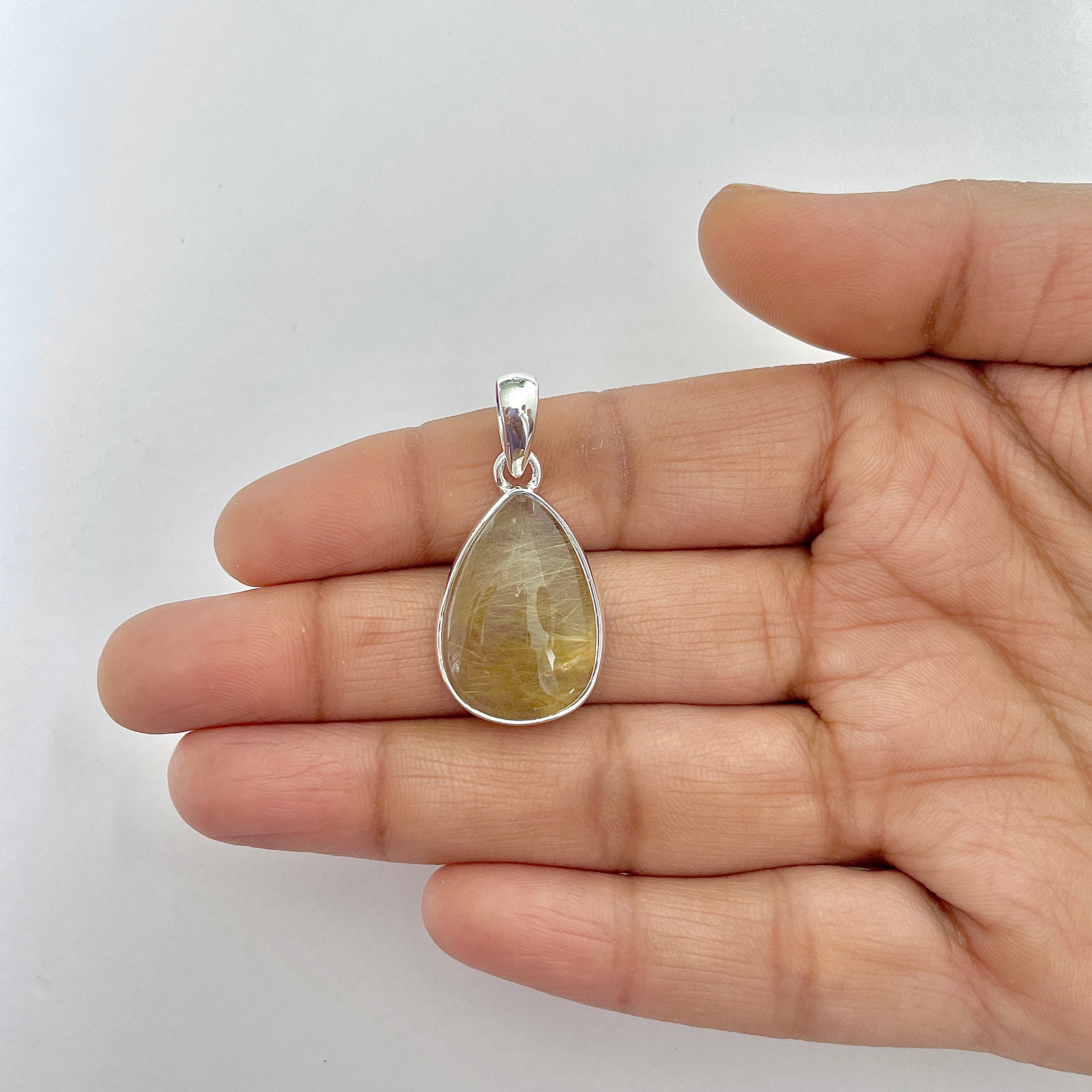 Golden Rutile Pendant-(GDR-1-17)