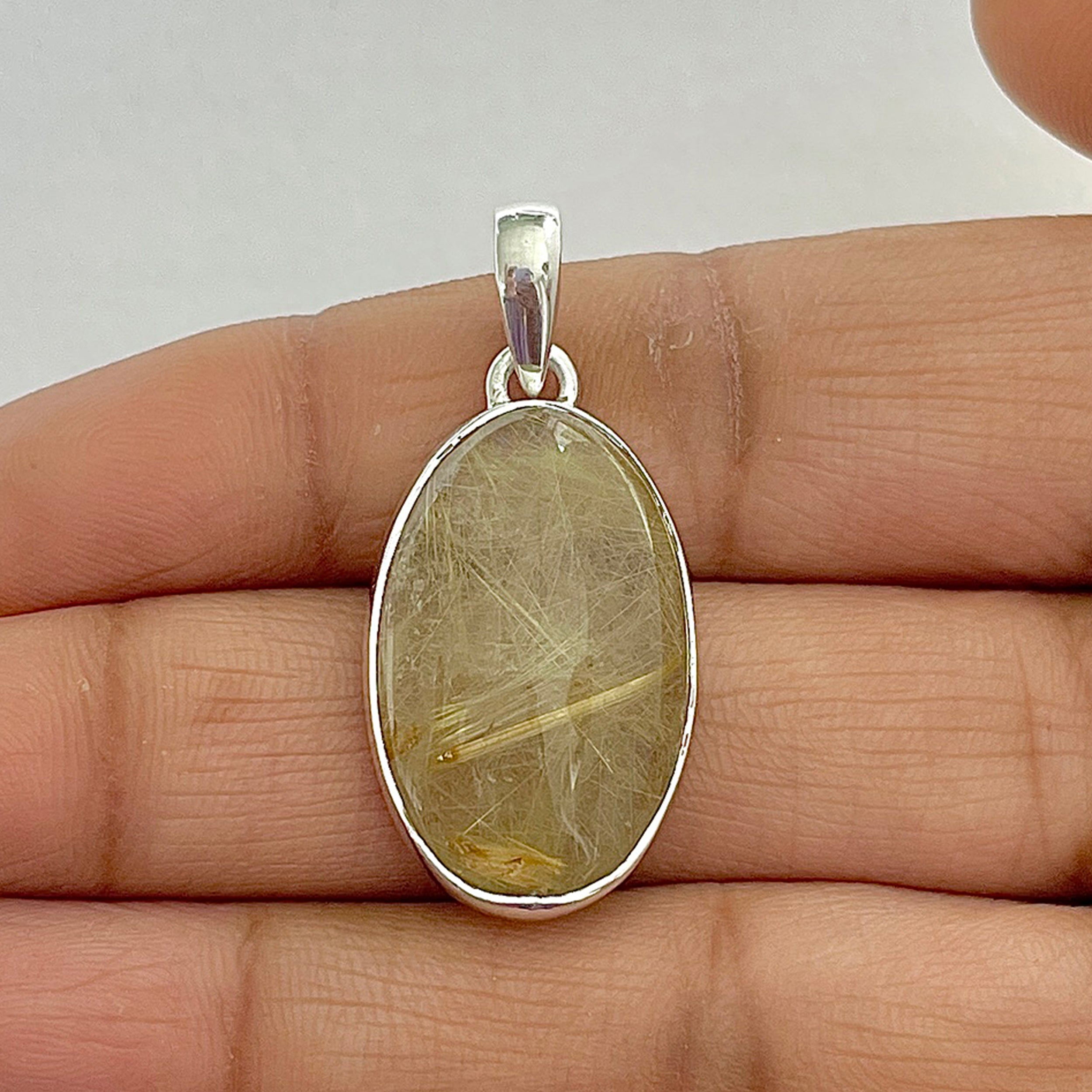 Golden Rutile Pendant-(GDR-1-27)