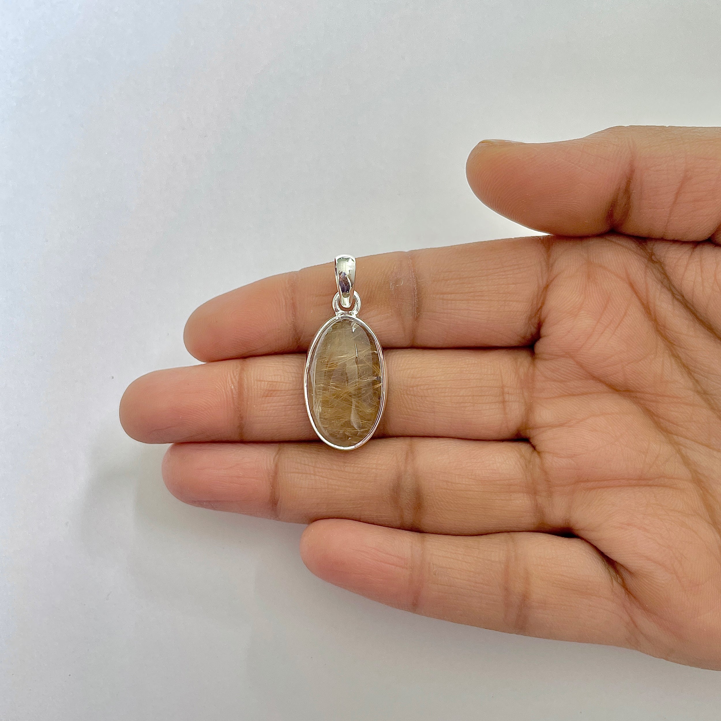 Golden Rutile Pendant-(GDR-1-31)