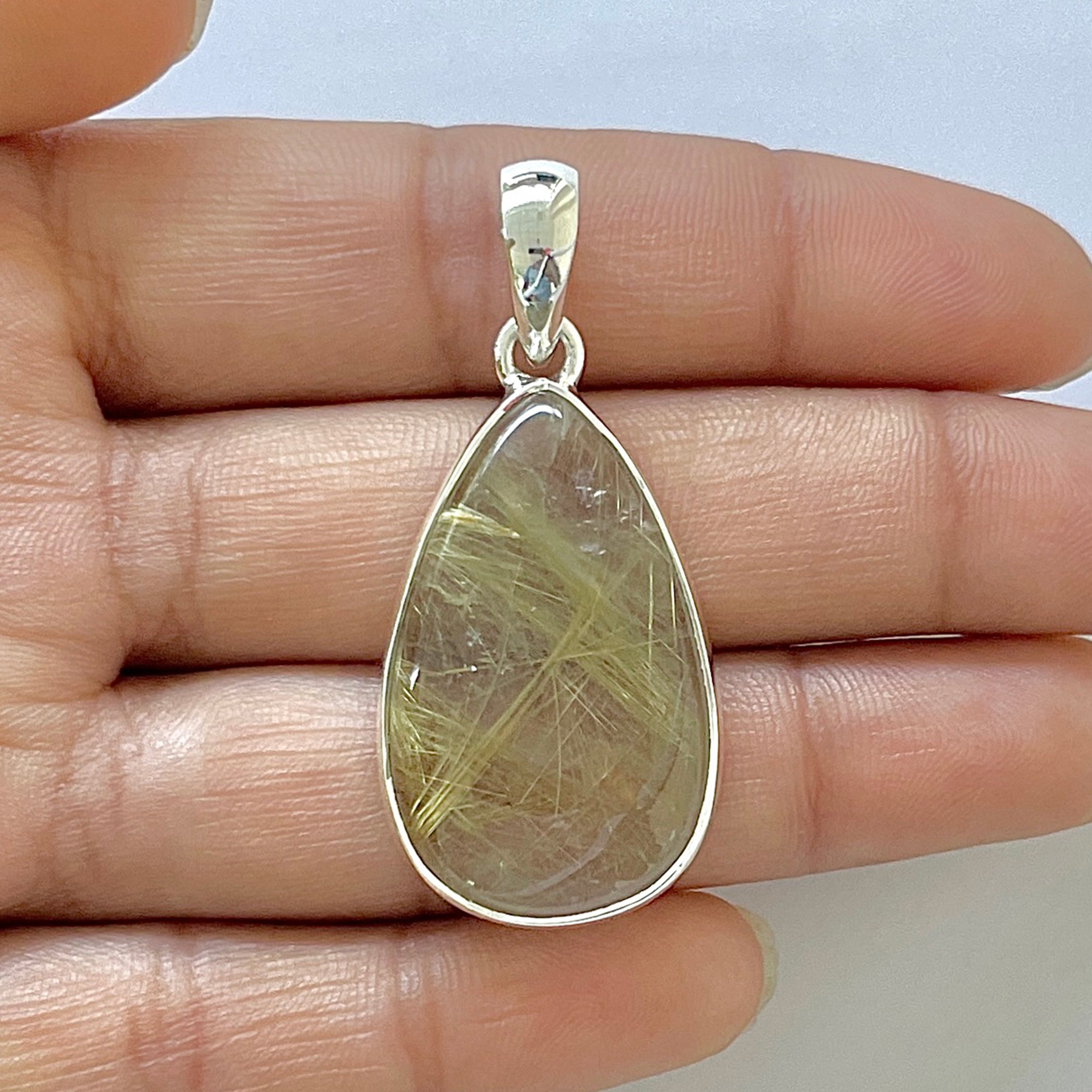 Golden Rutile Pendant-(GDR-1-37)