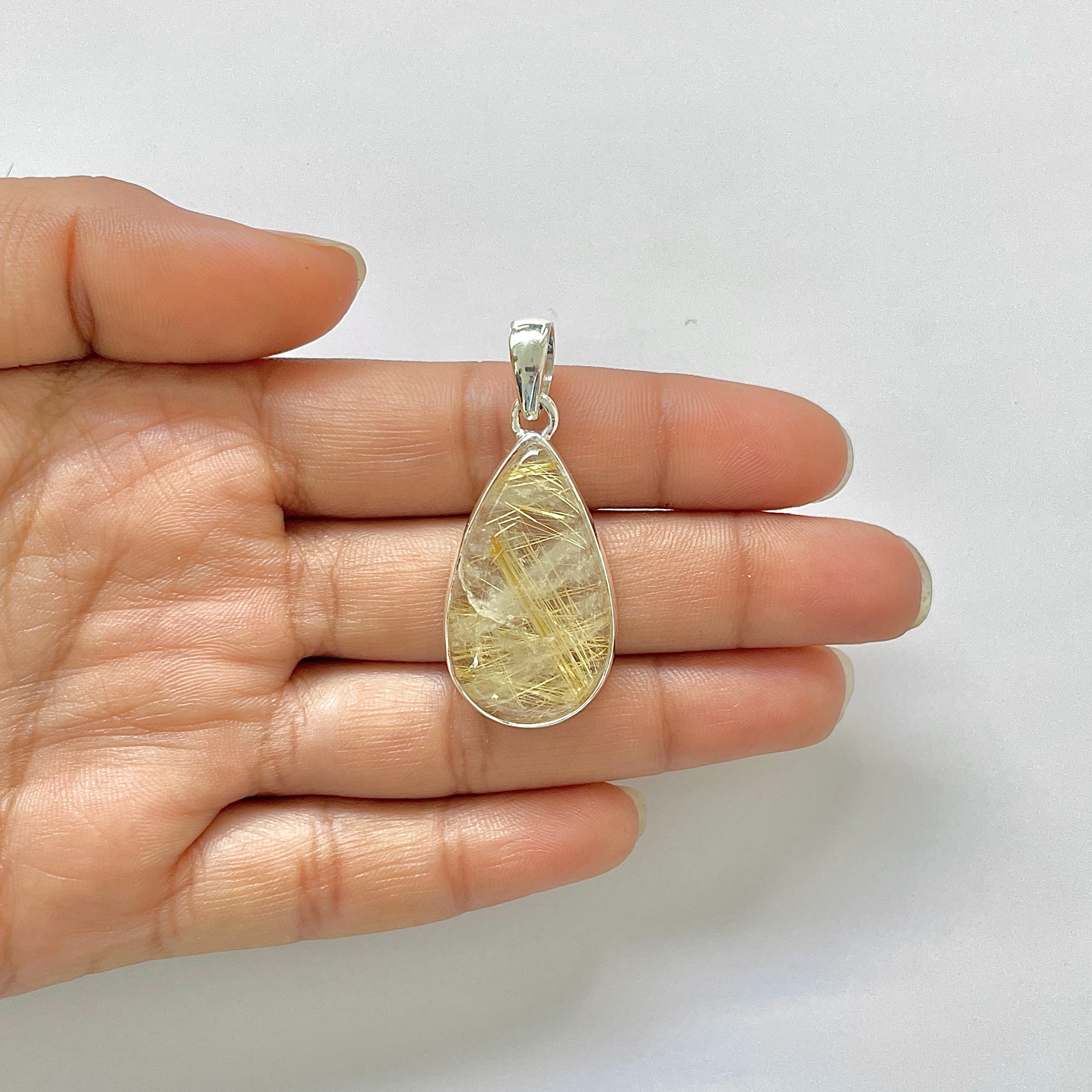 Golden Rutile Pendant-(GDR-1-38)