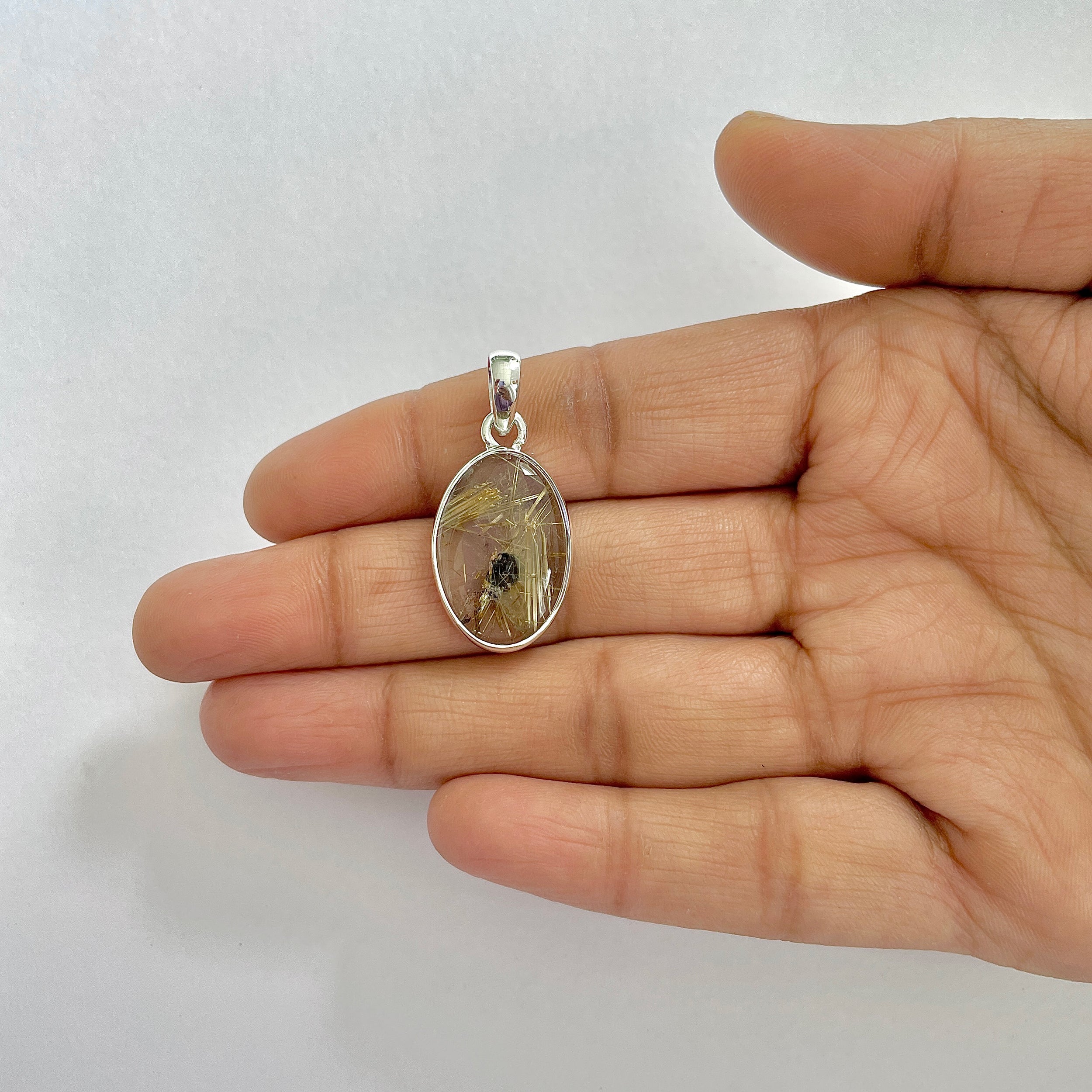 Golden Rutile Pendant-(GDR-1-4)