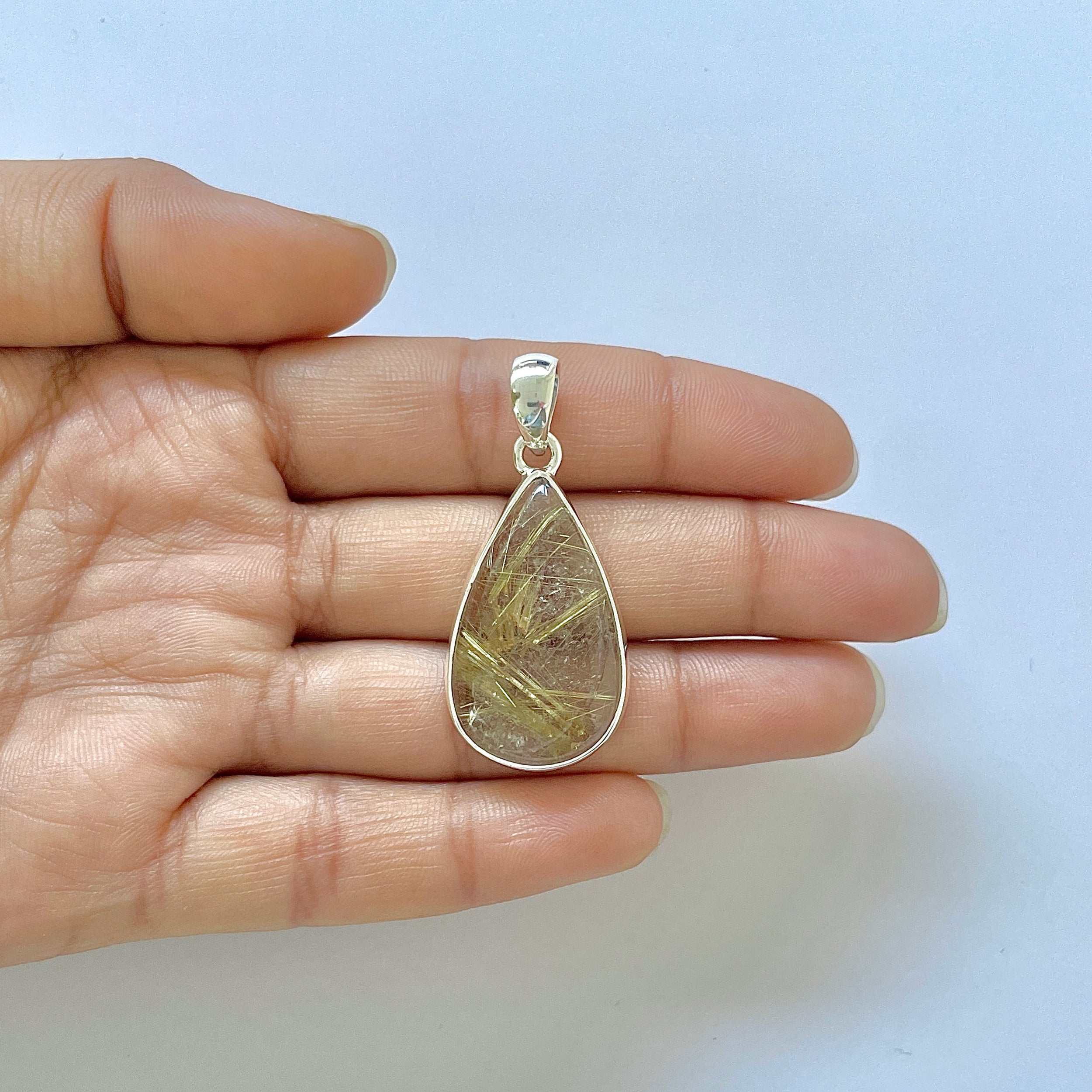 Golden Rutile Pendant-(GDR-1-40)