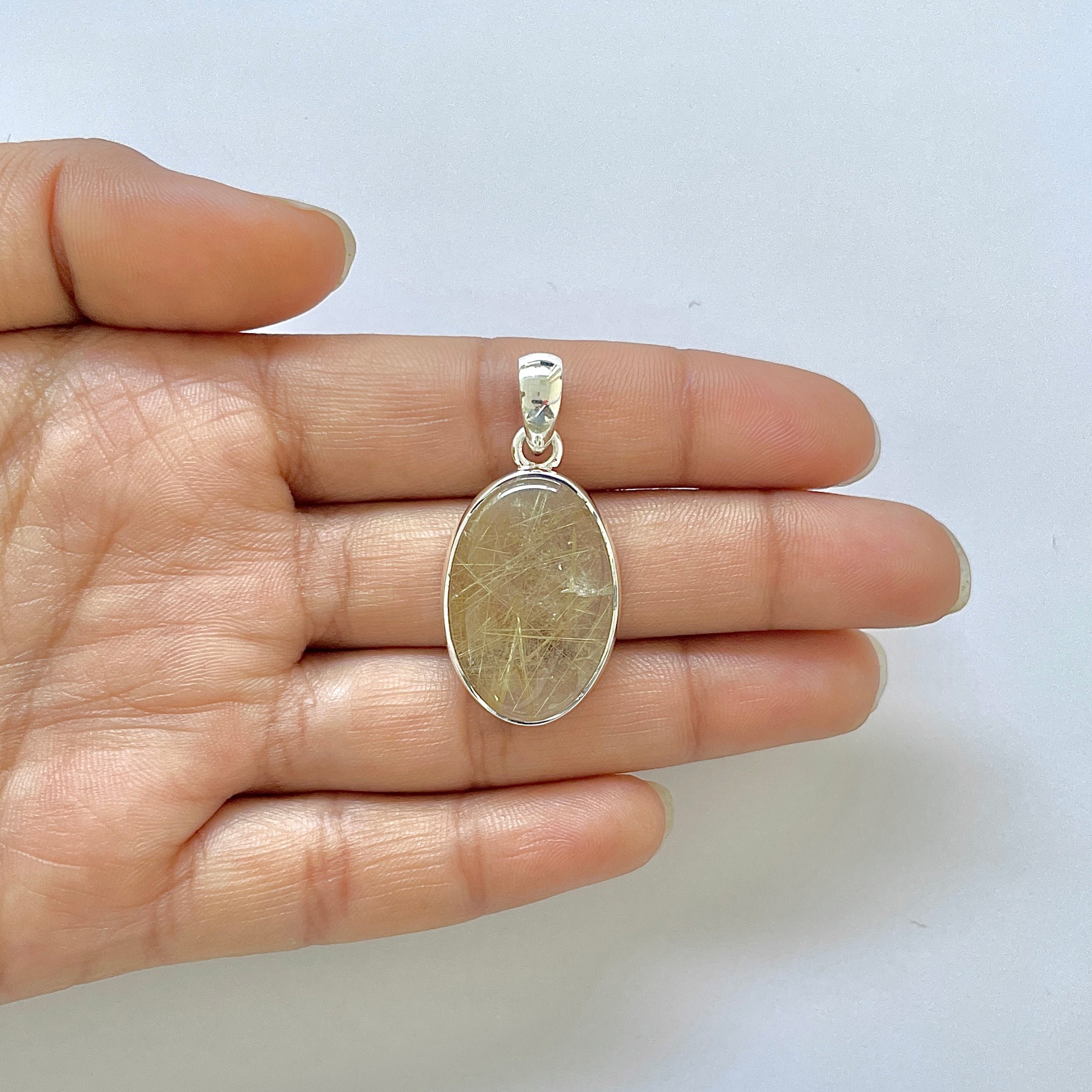 Golden Rutile Pendant-(GDR-1-41)