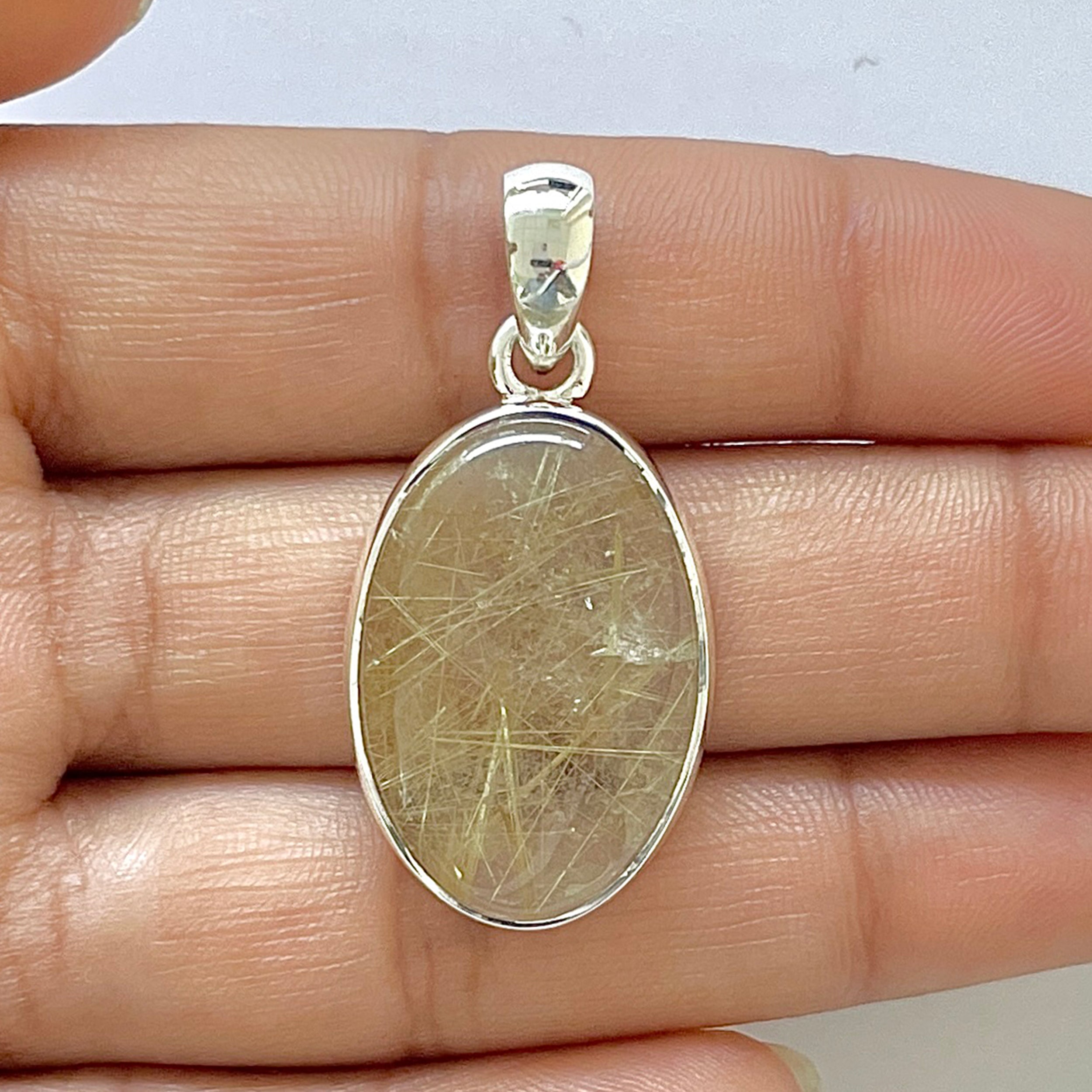 Golden Rutile Pendant-(GDR-1-41)