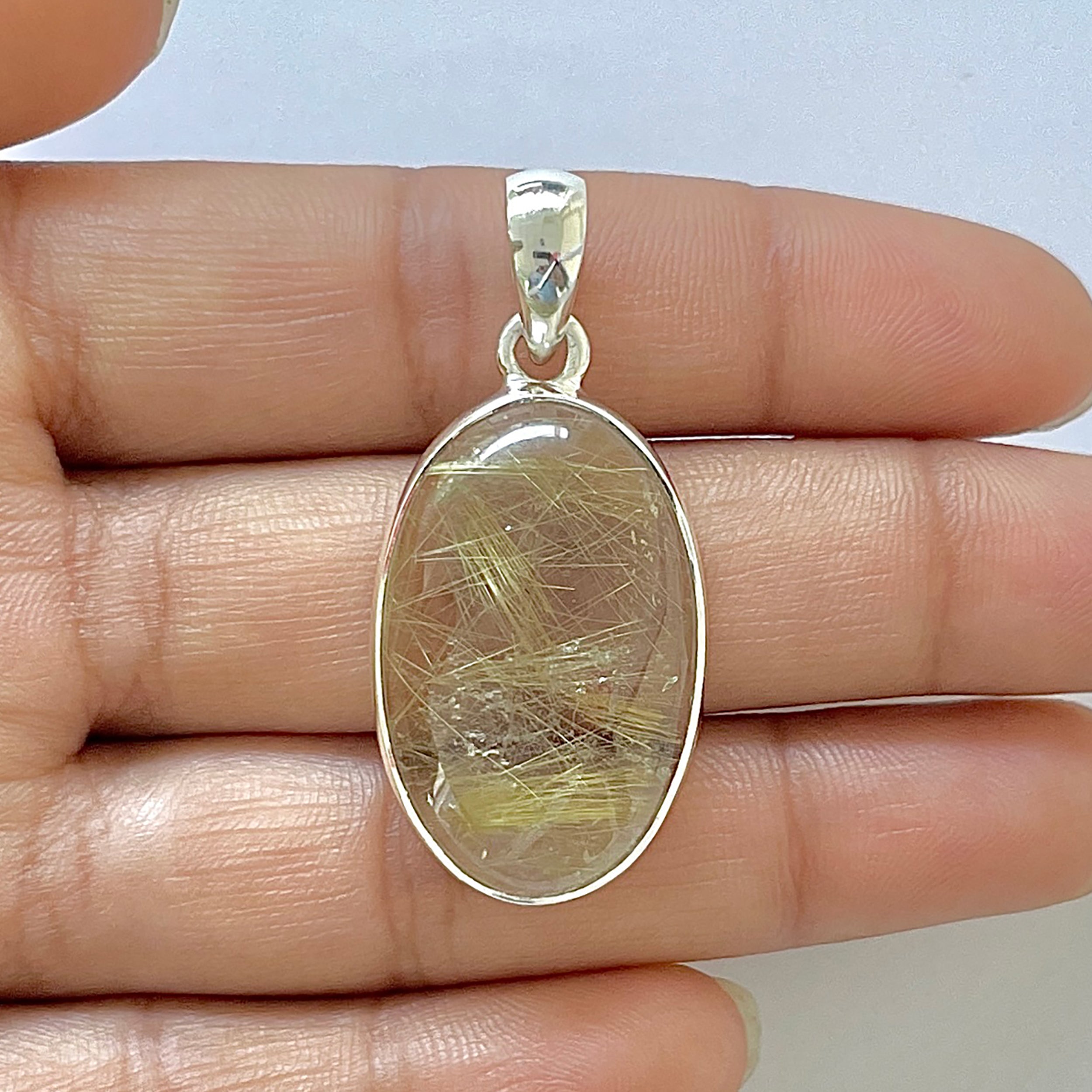 Golden Rutile Pendant-(GDR-1-42)