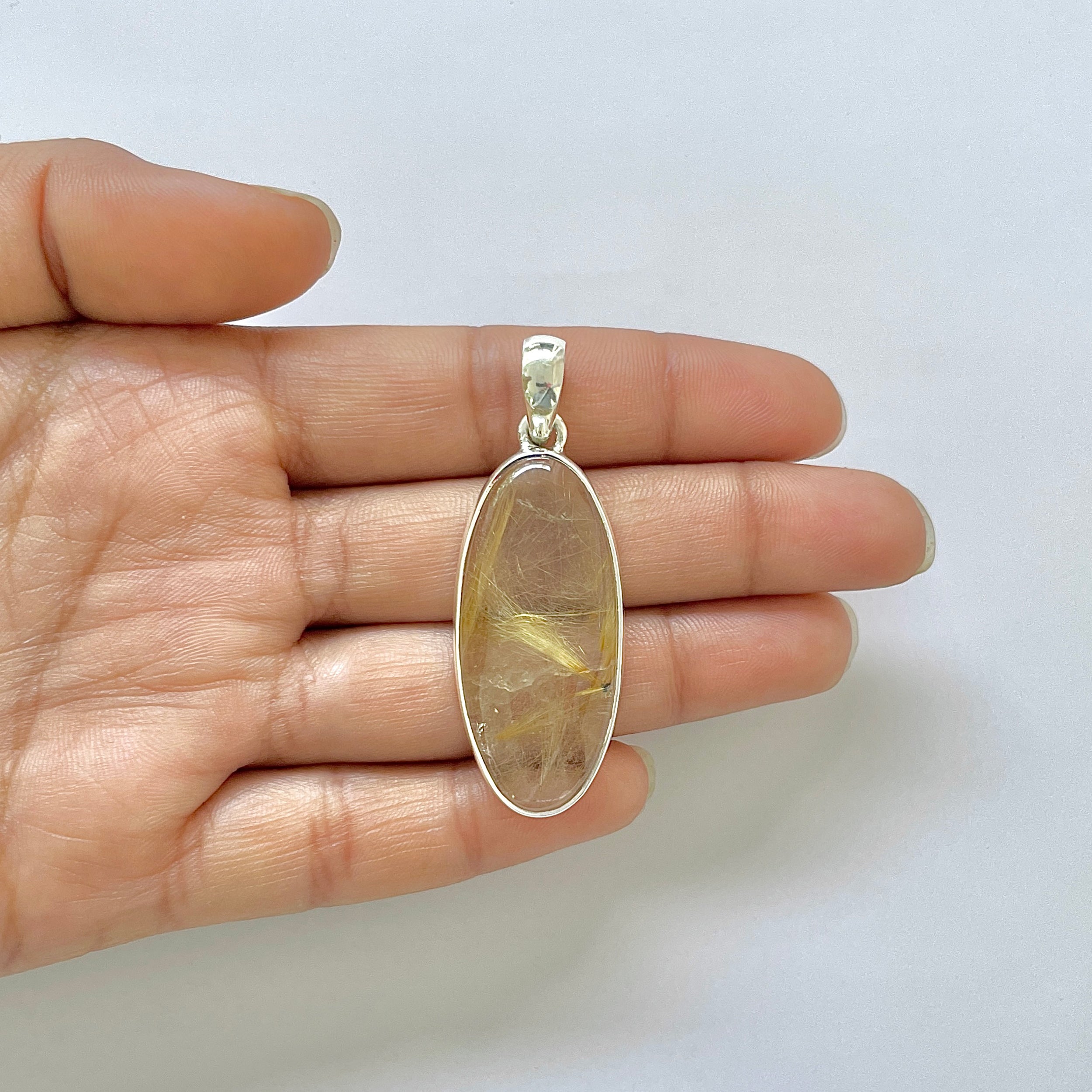 Golden Rutile Pendant-(GDR-1-43)