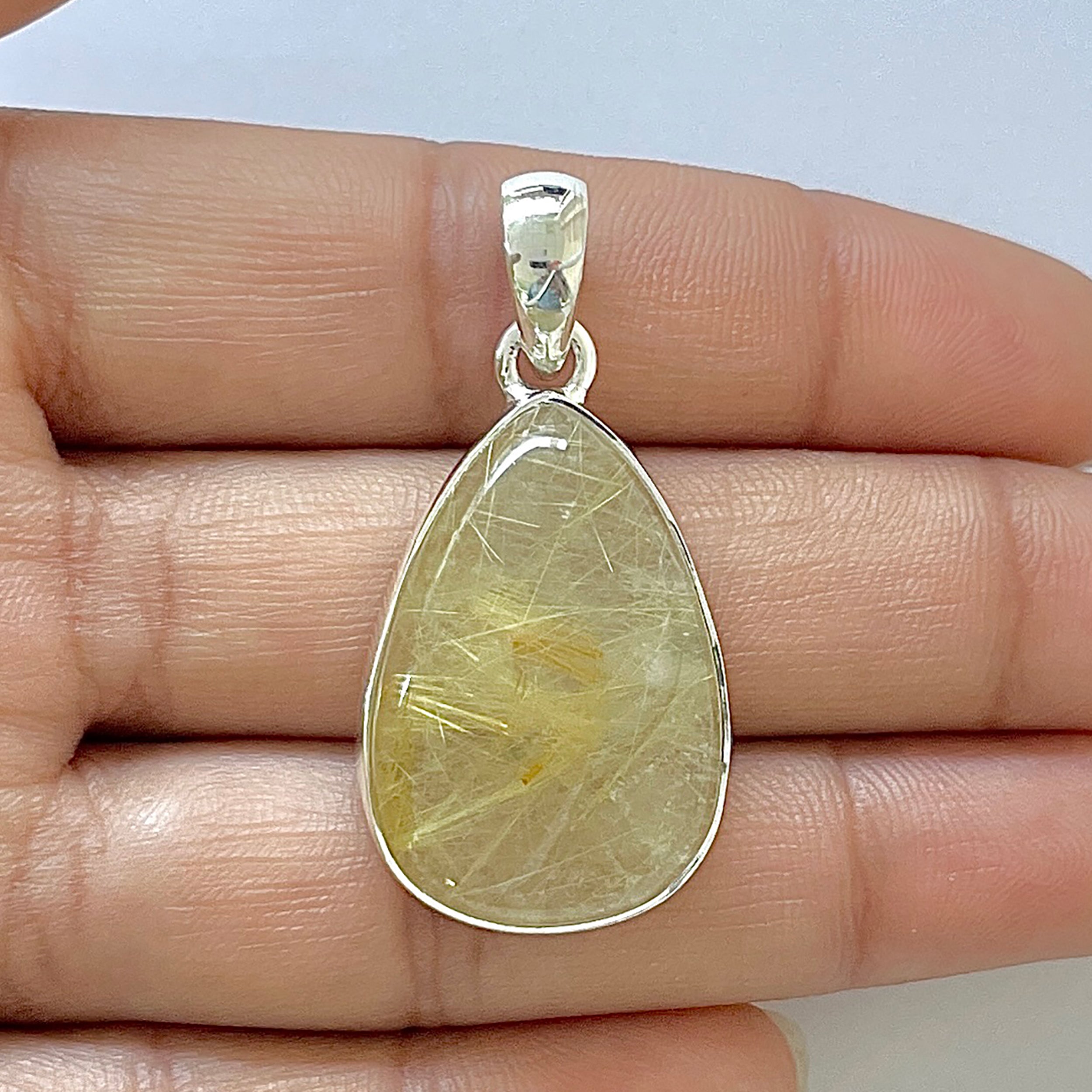 Golden Rutile Pendant-(GDR-1-46)
