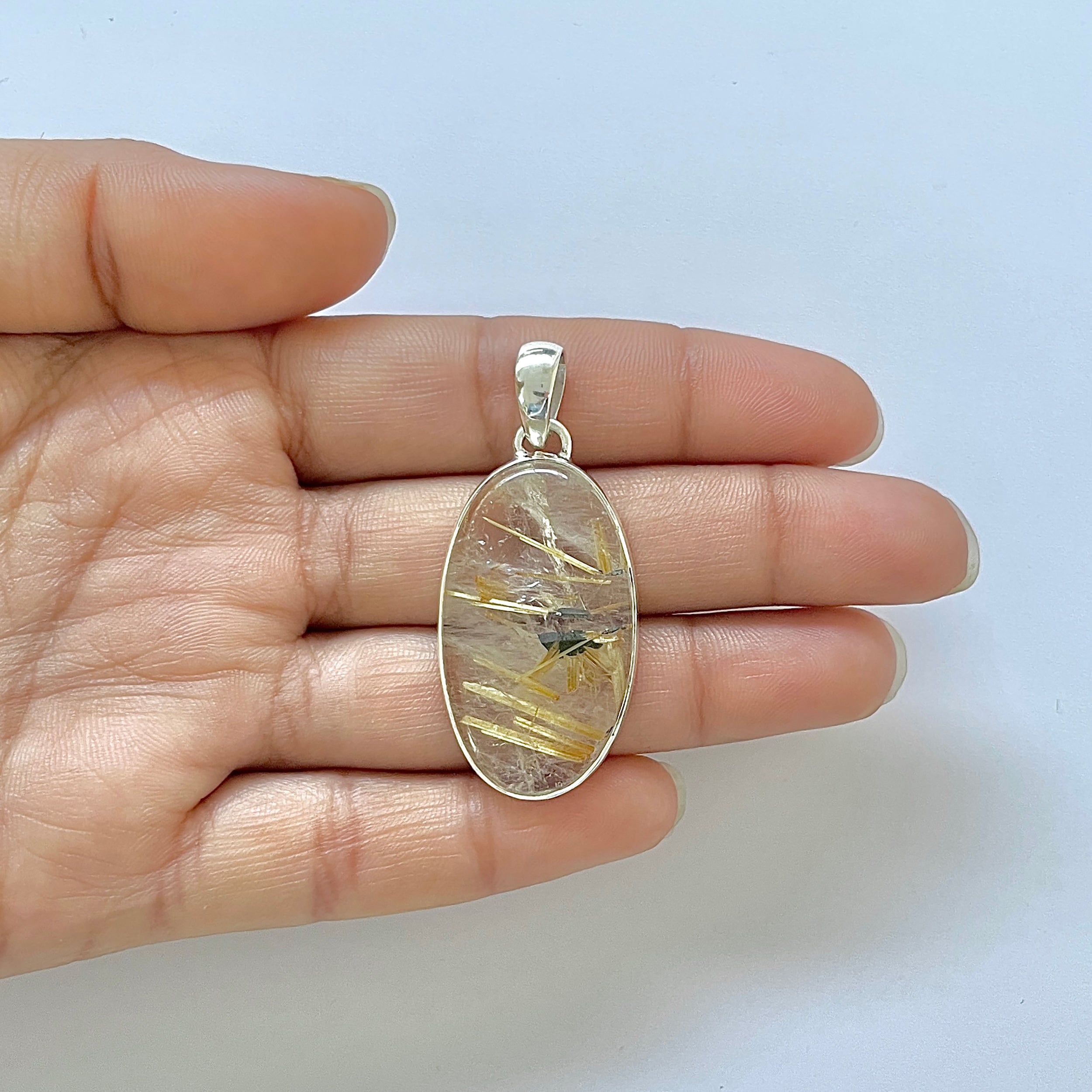 Golden Rutile Pendant-(GDR-1-49)