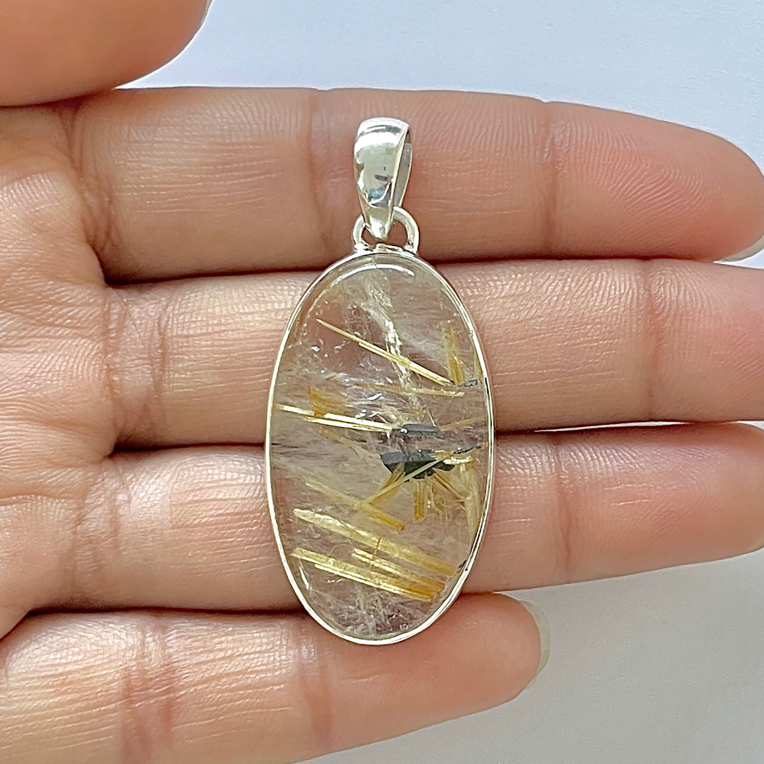 Golden Rutile Pendant-(GDR-1-49)