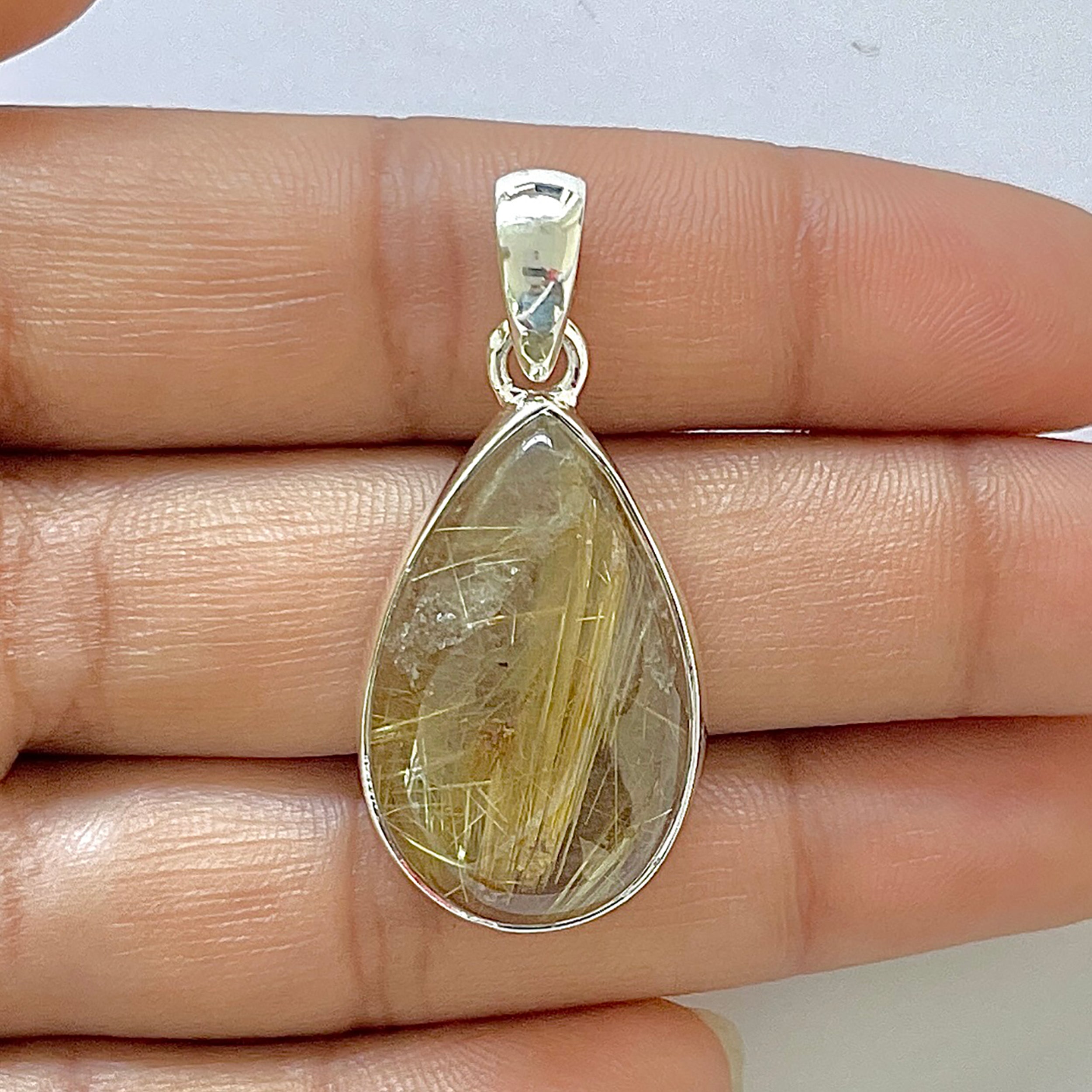 Golden Rutile Pendant-(GDR-1-50)