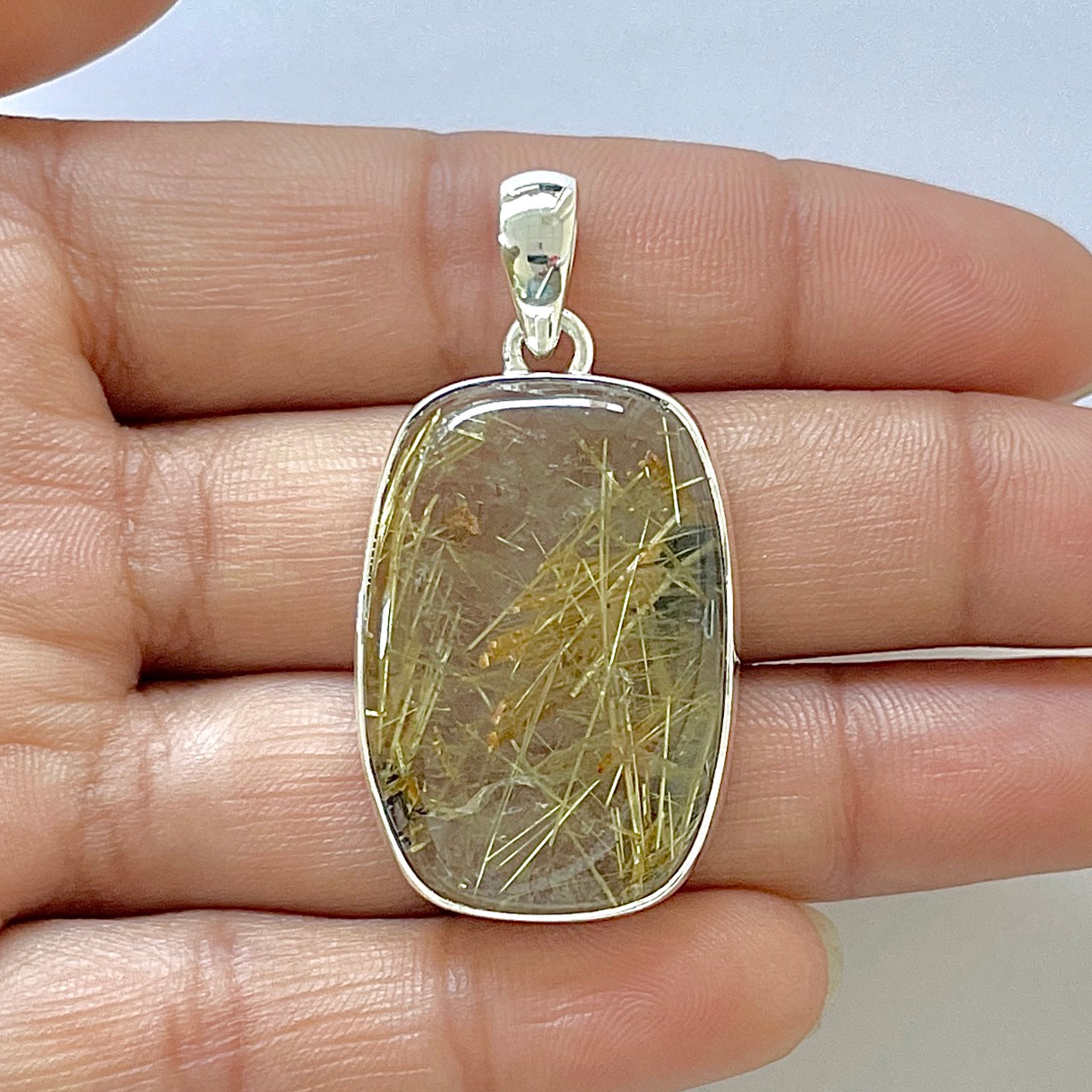 Golden Rutile Pendant-(GDR-1-54)
