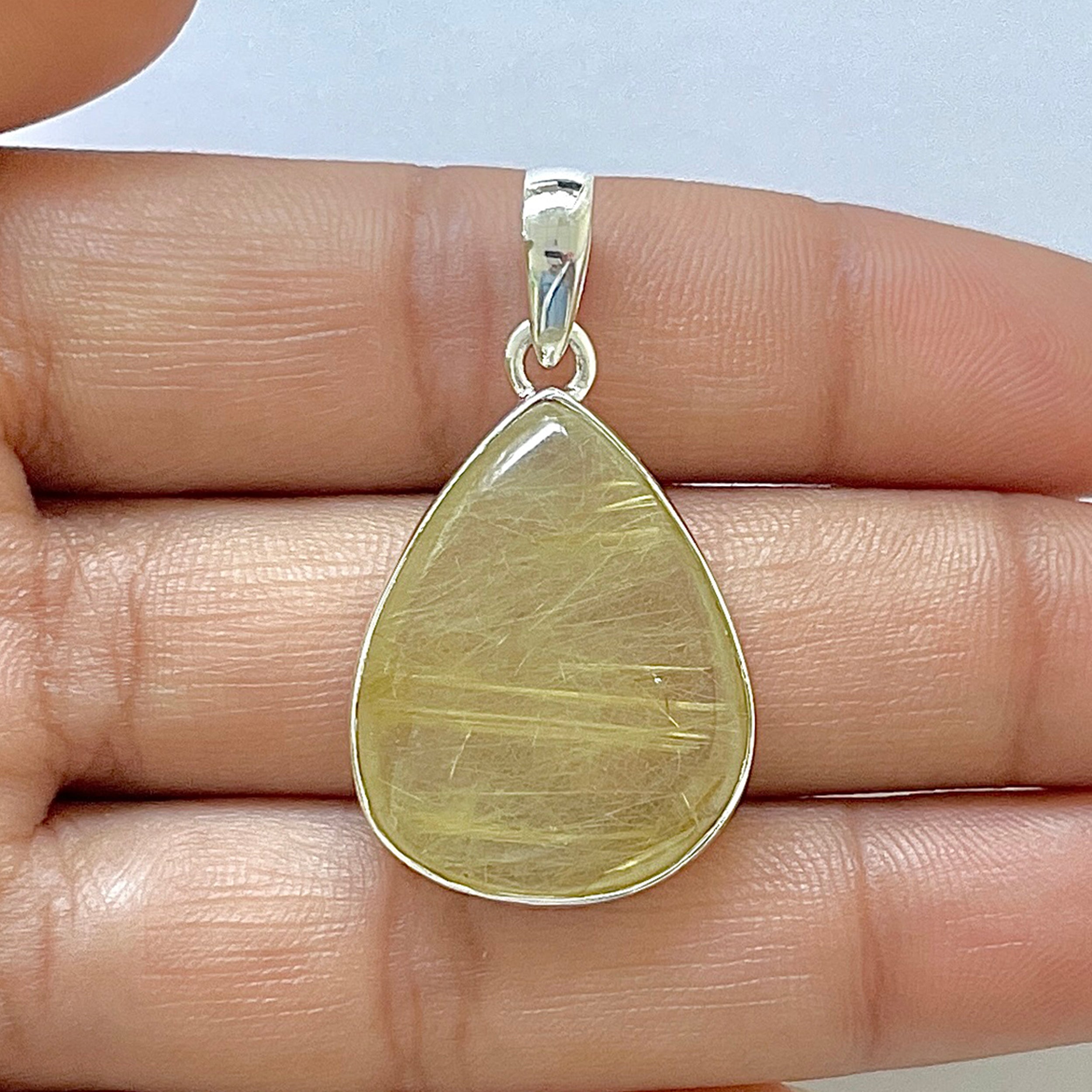 Golden Rutile Pendant-(GDR-1-55)