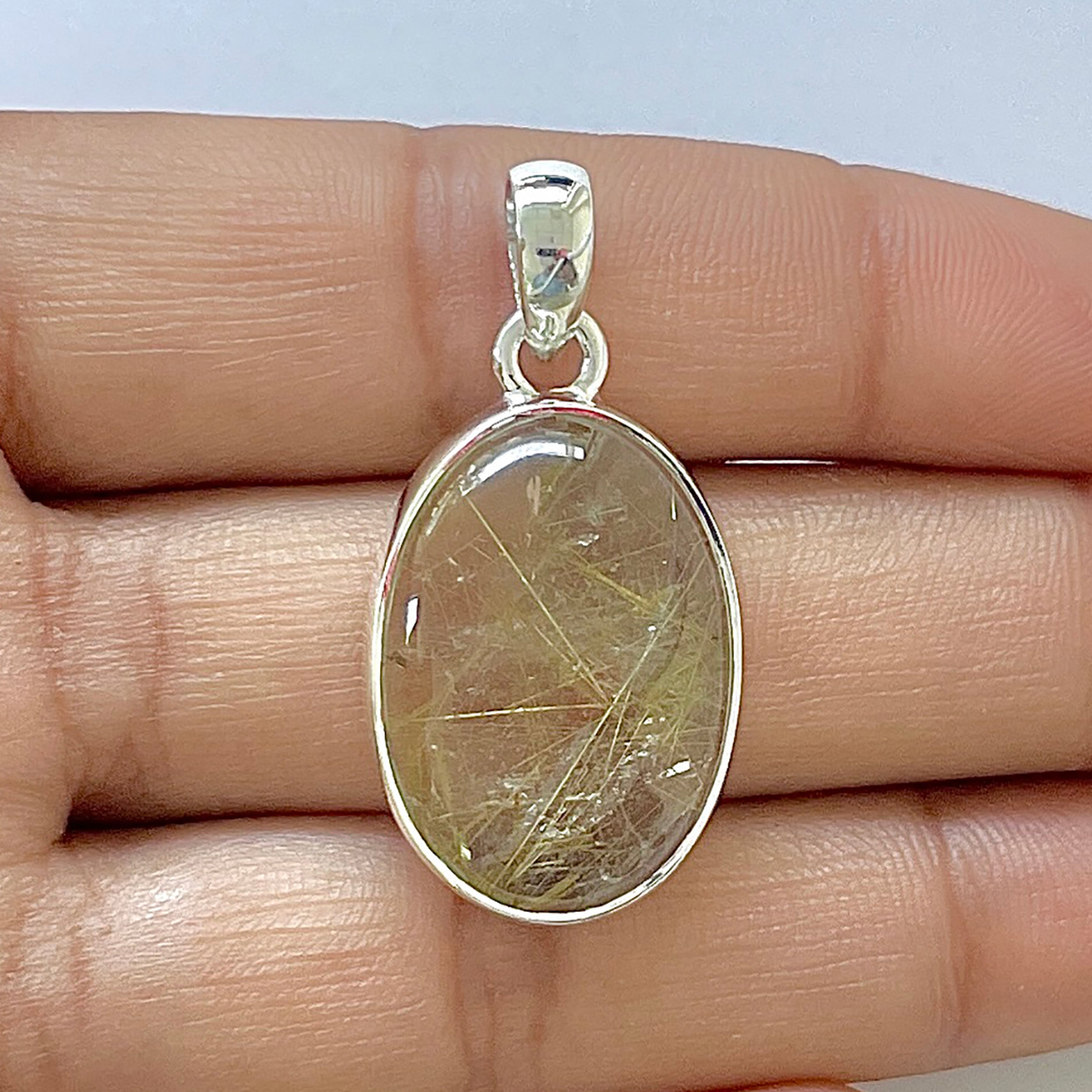 Golden Rutile Pendant-(GDR-1-57)