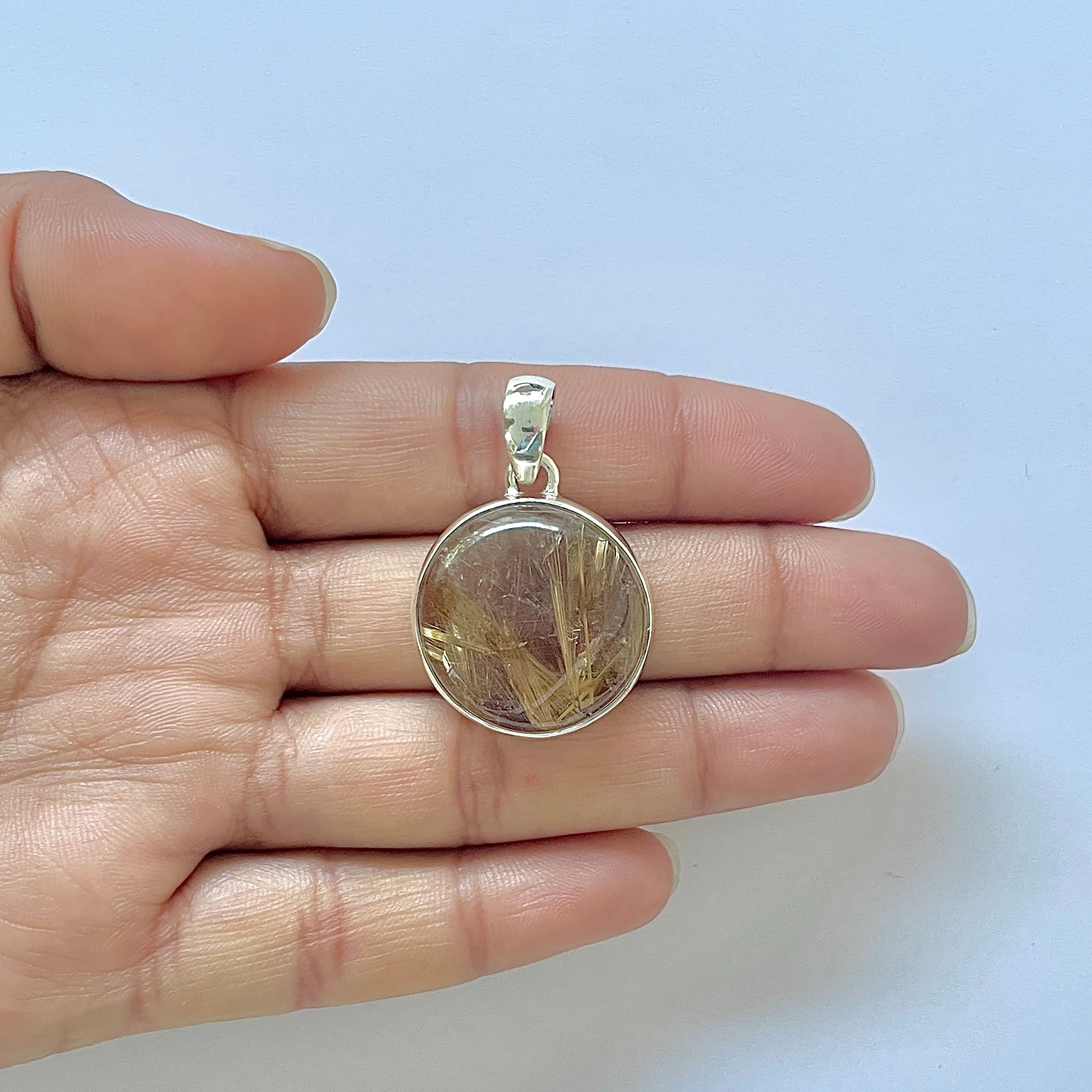 Golden Rutile Pendant-(GDR-1-73)