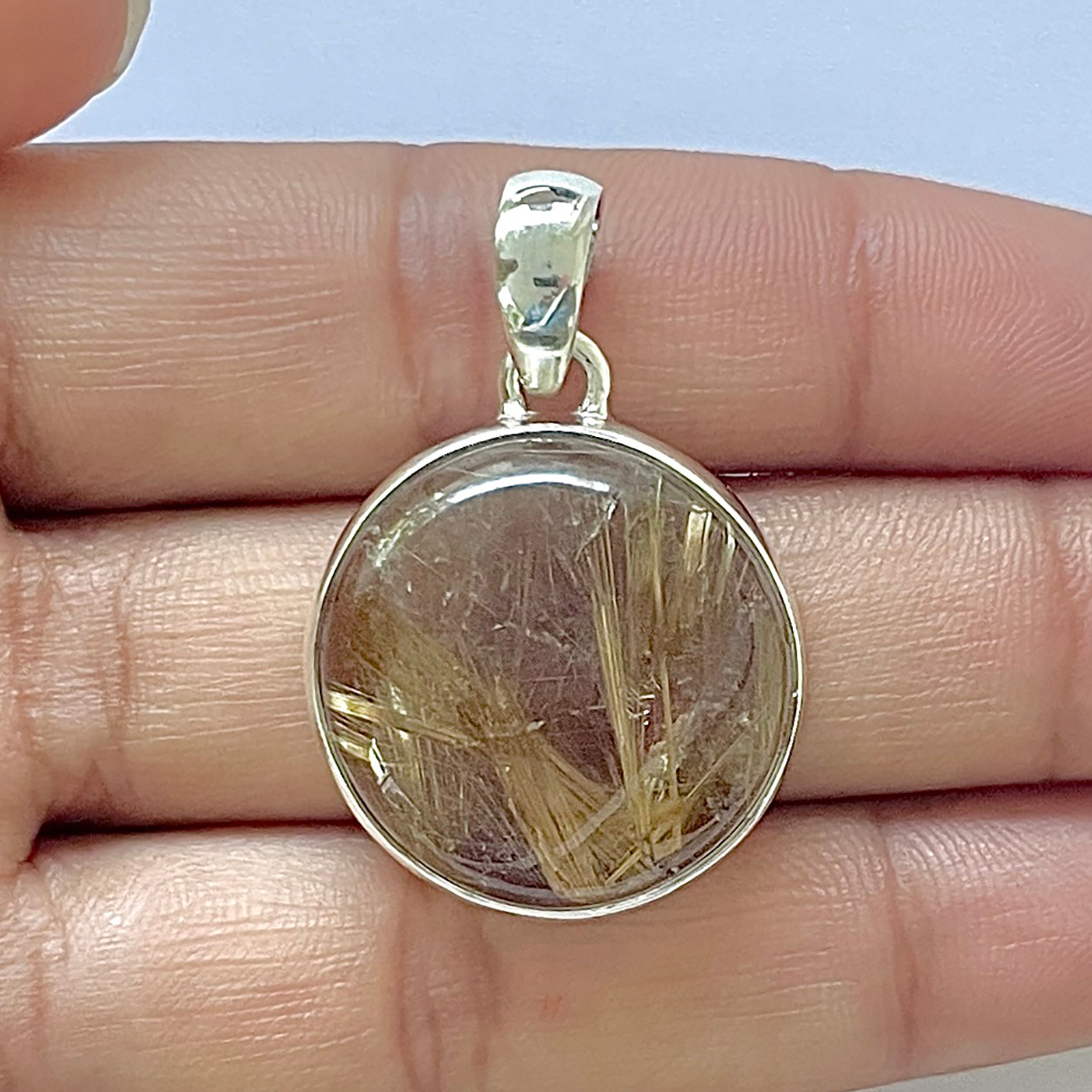 Golden Rutile Pendant-(GDR-1-73)