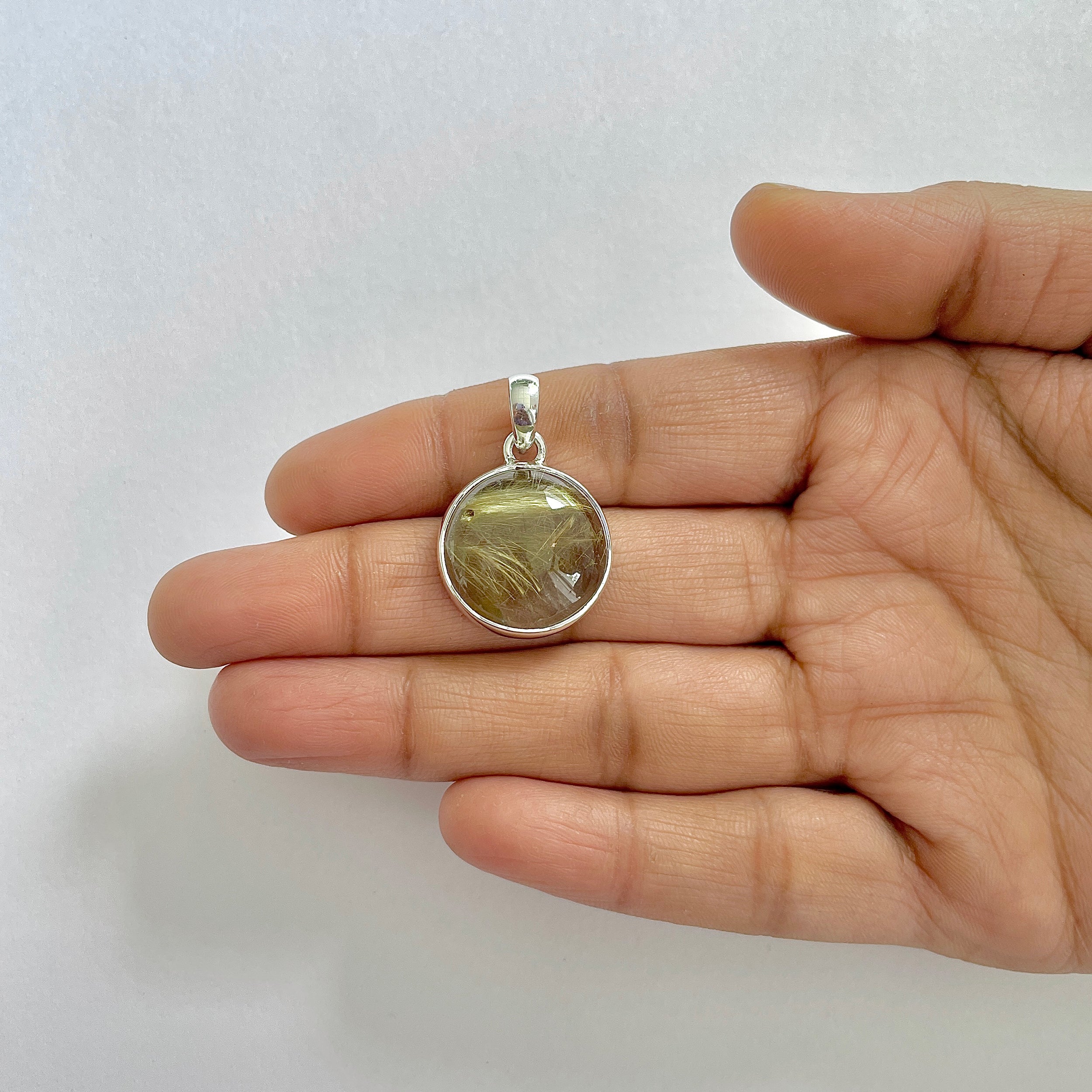 Golden Rutile Pendant-(GDR-1-8)