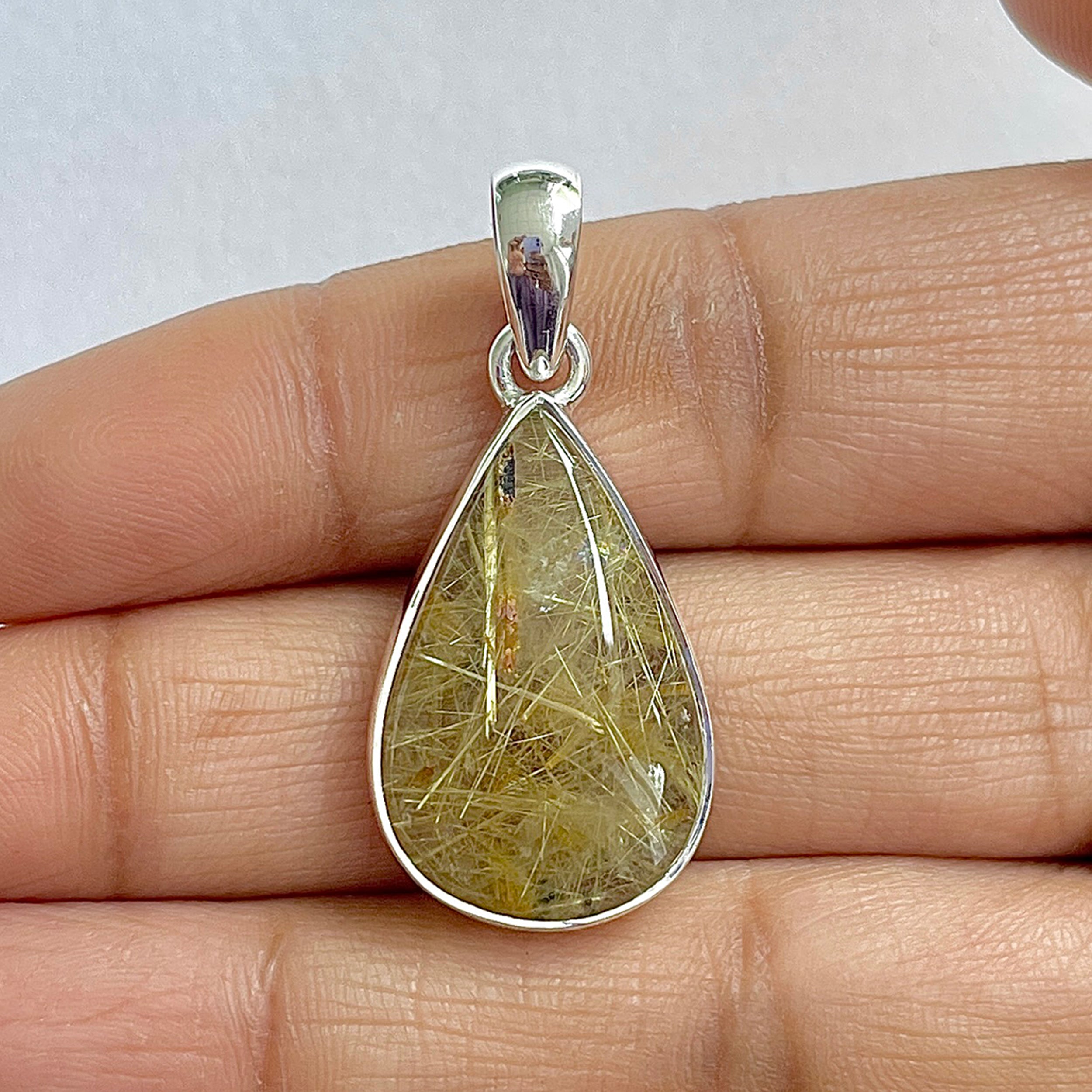 Golden Rutile Pendant-(GDR-1-9)