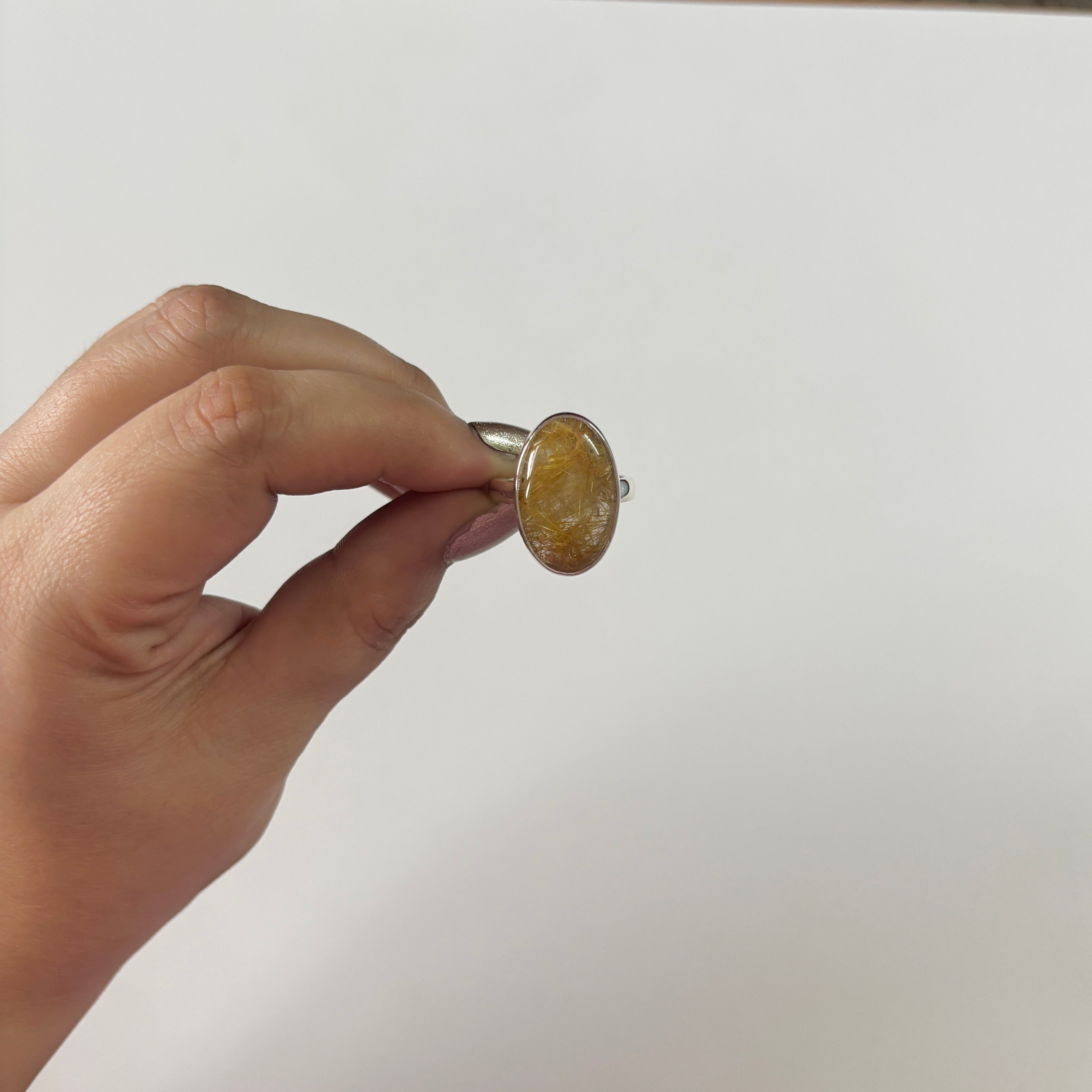 Golden Rutile Ring-(GDR-2-13)
