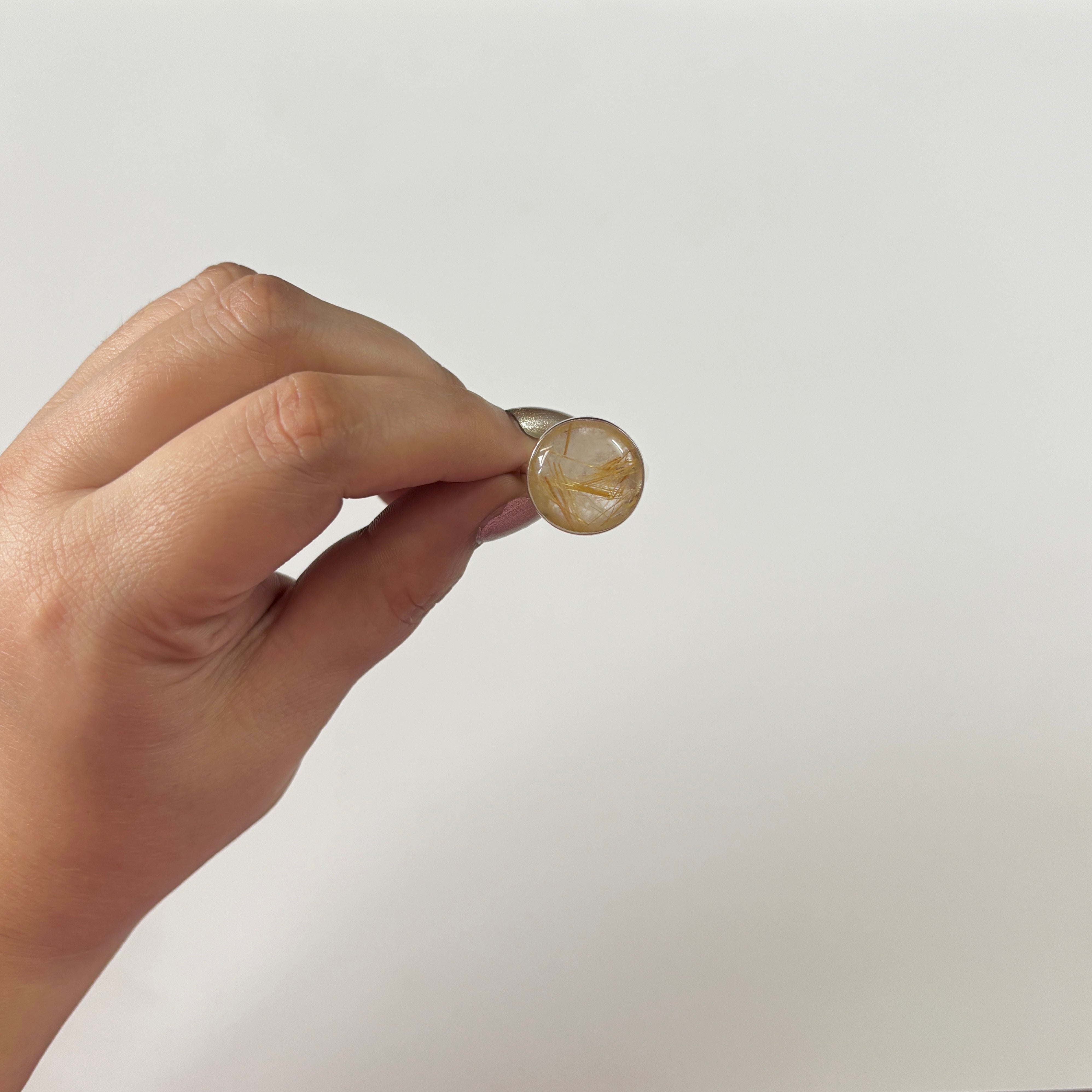 Golden Rutile Ring-(GDR-2-8)