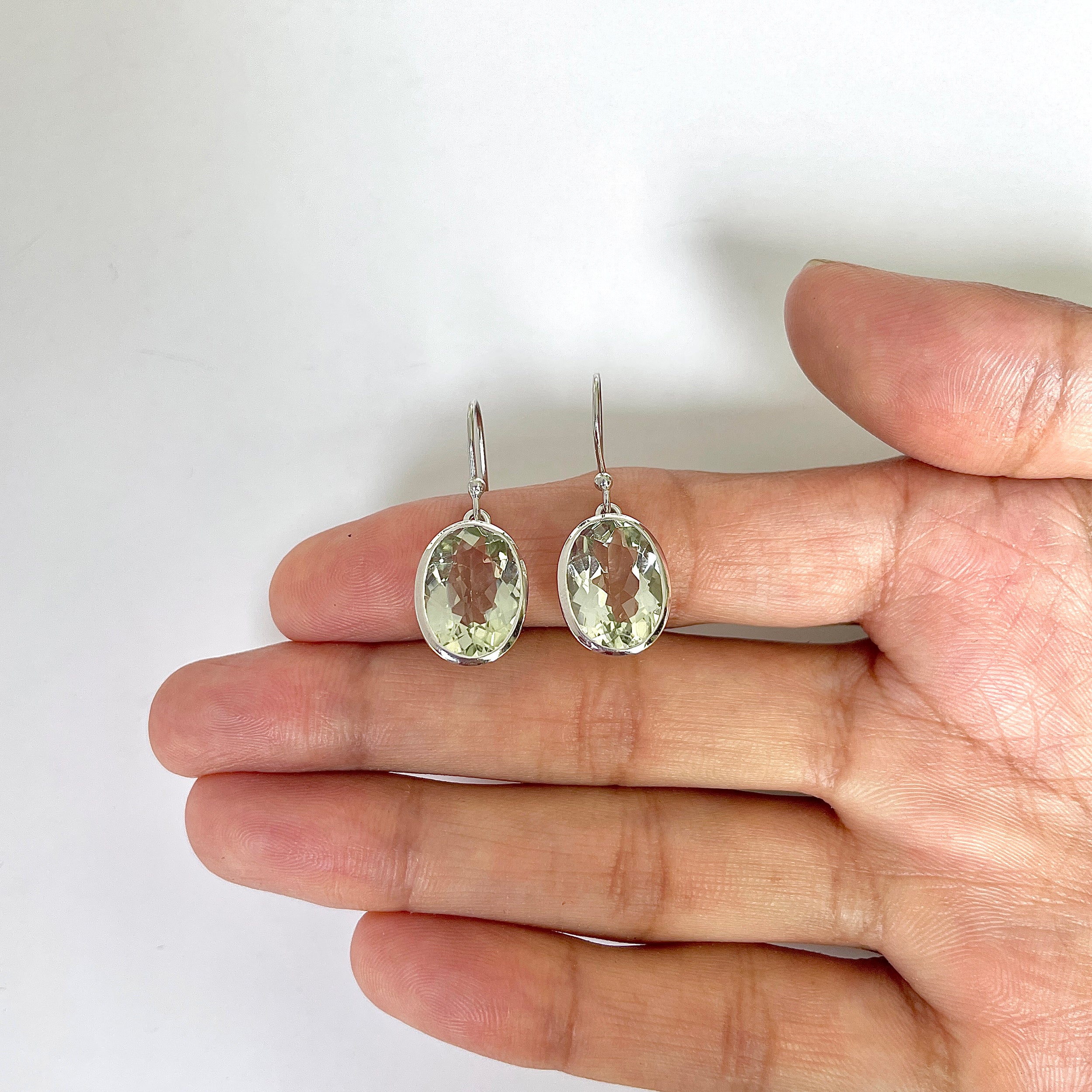 Green Amethyst Earring-(GRA-RDE-709)