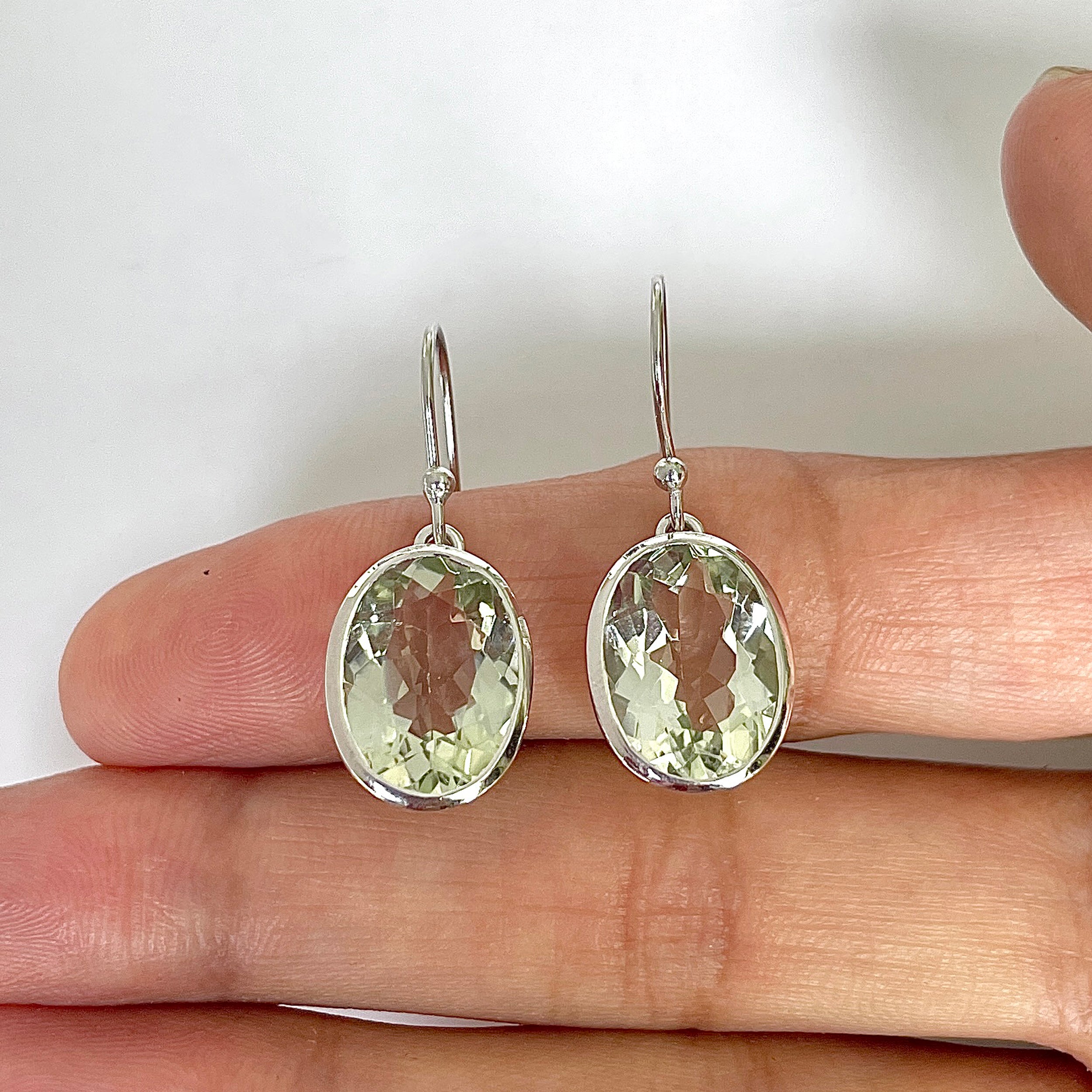 Green Amethyst Earring-(GRA-RDE-709)