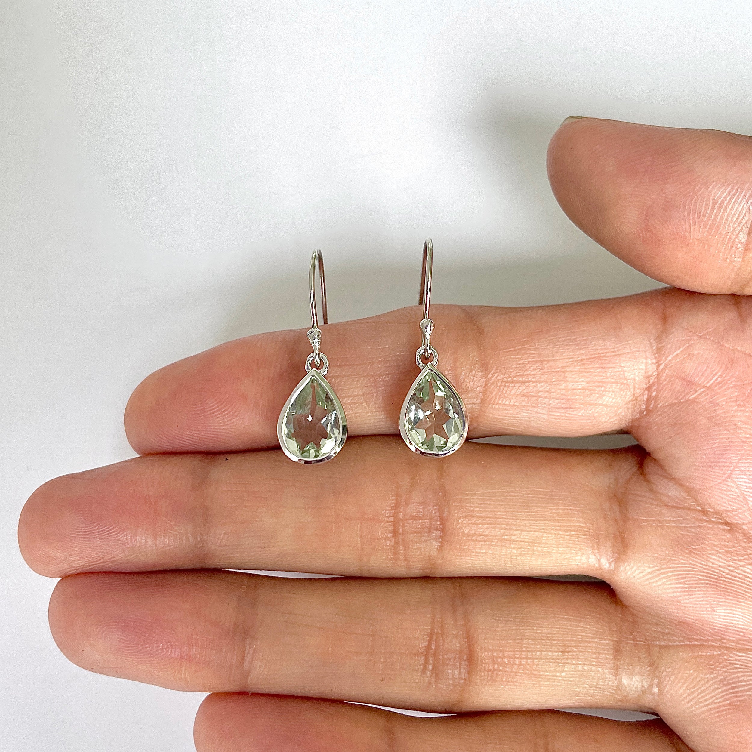 Green Amethyst Earring-(GRA-RDE-742)