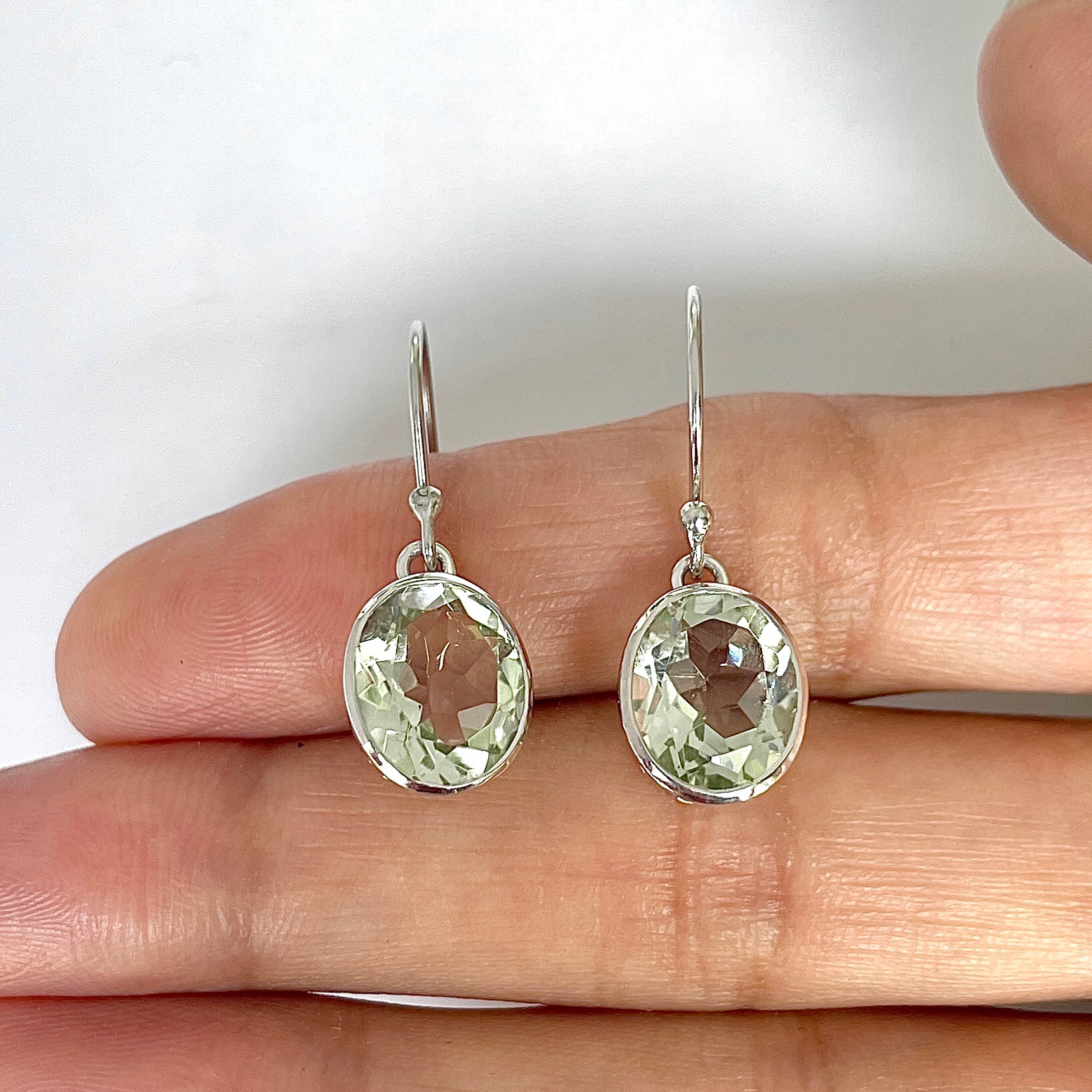 Green Amethyst Earring-(GRA-RDE-997)