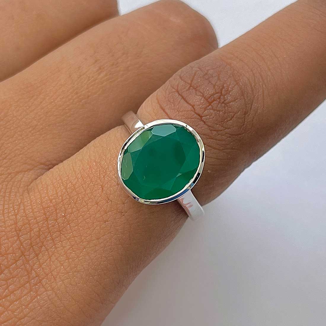 Green Onyx Ring-(GRO-RDR-1806.)