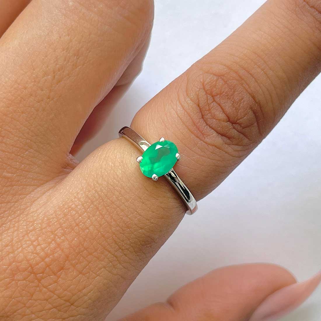 Green Onyx Ring-(GRO-RDR-242.)
