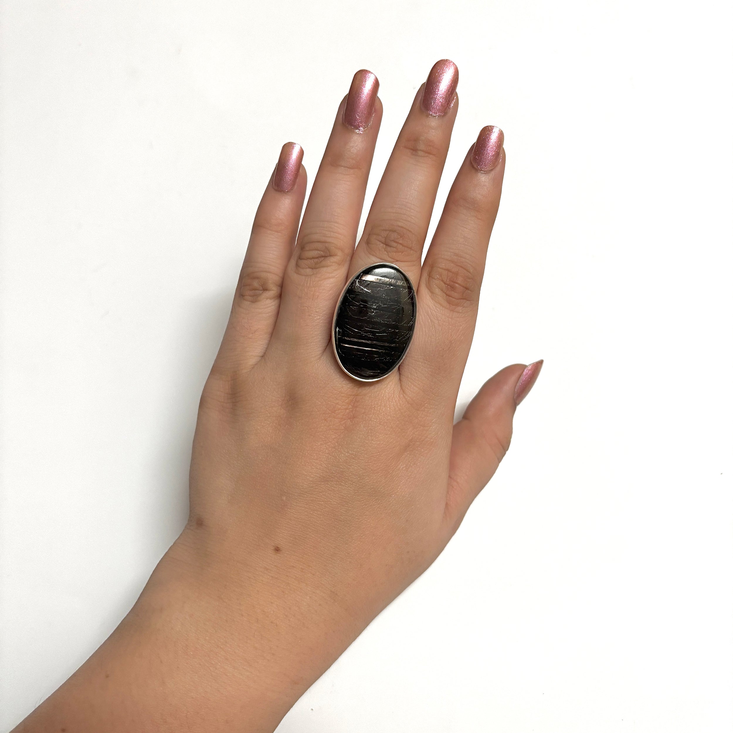 Hypersthene Ring-(HYP-2-11)