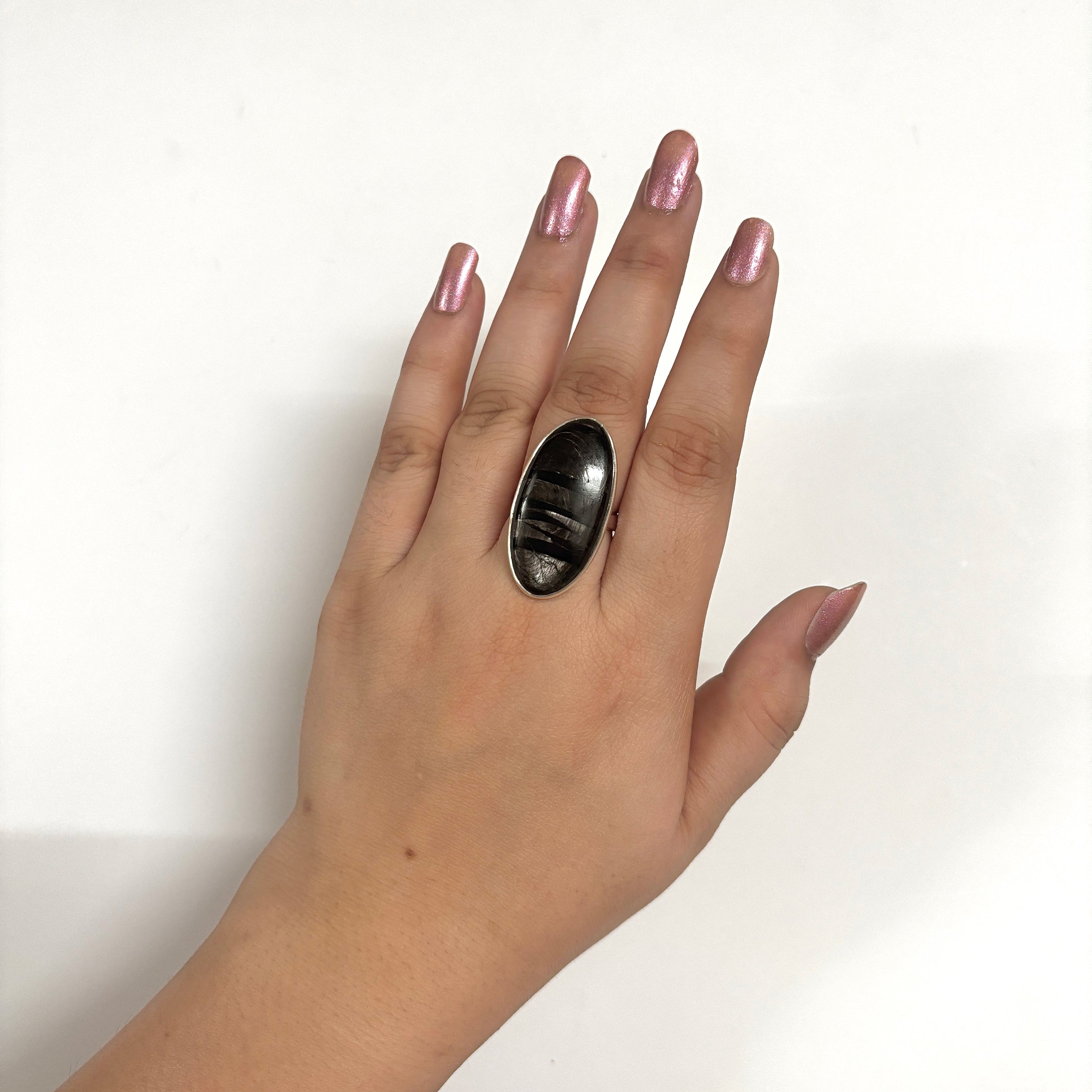 Hypersthene Ring-(HYP-2-12)