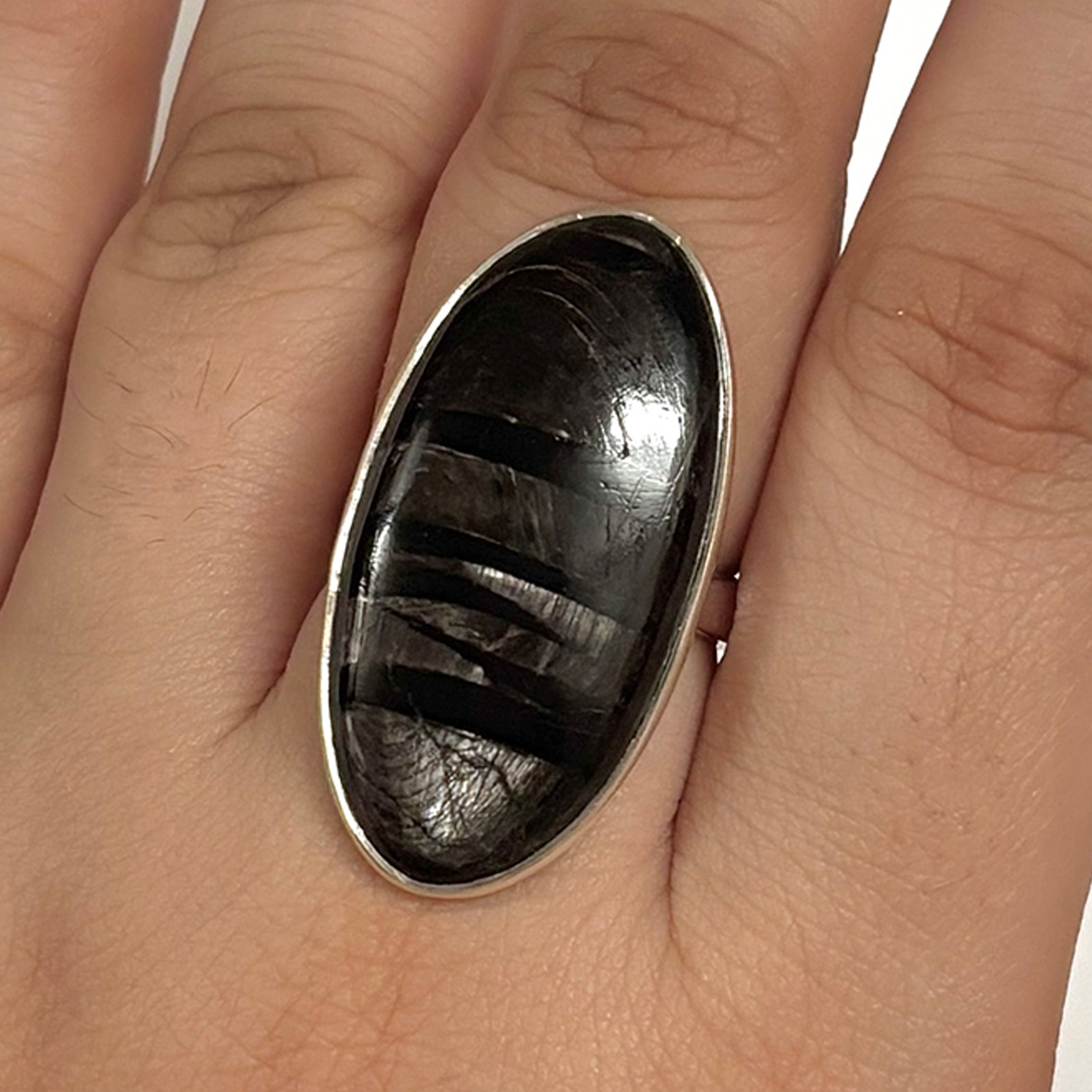 Hypersthene Ring-(HYP-2-12)