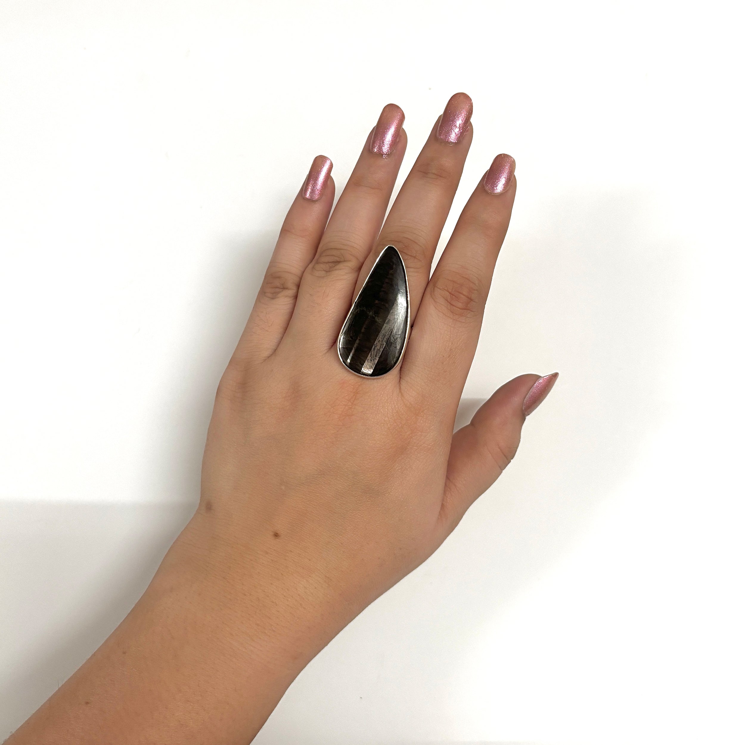 Hypersthene Ring-(HYP-2-17)