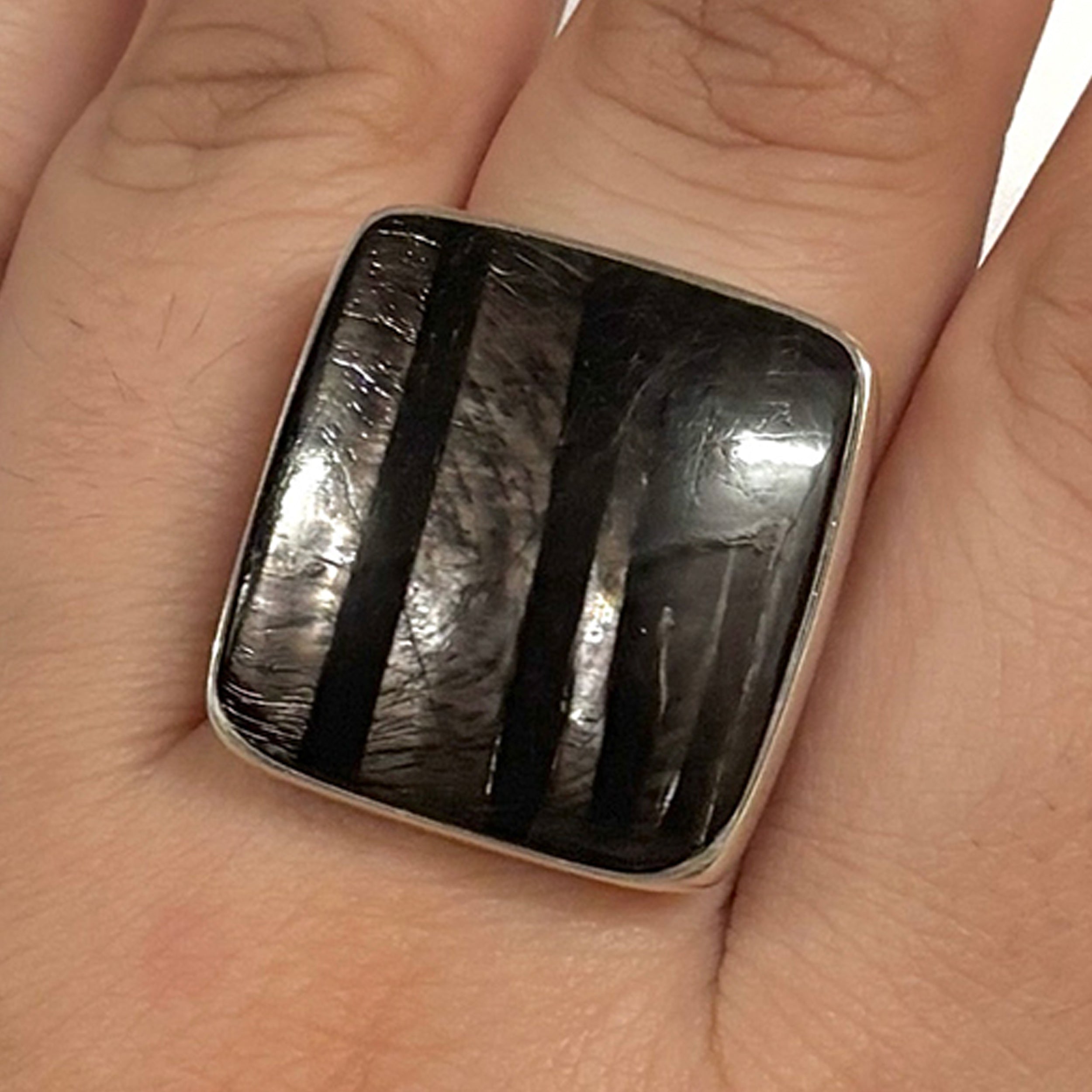 Hypersthene Ring-(HYP-2-2)