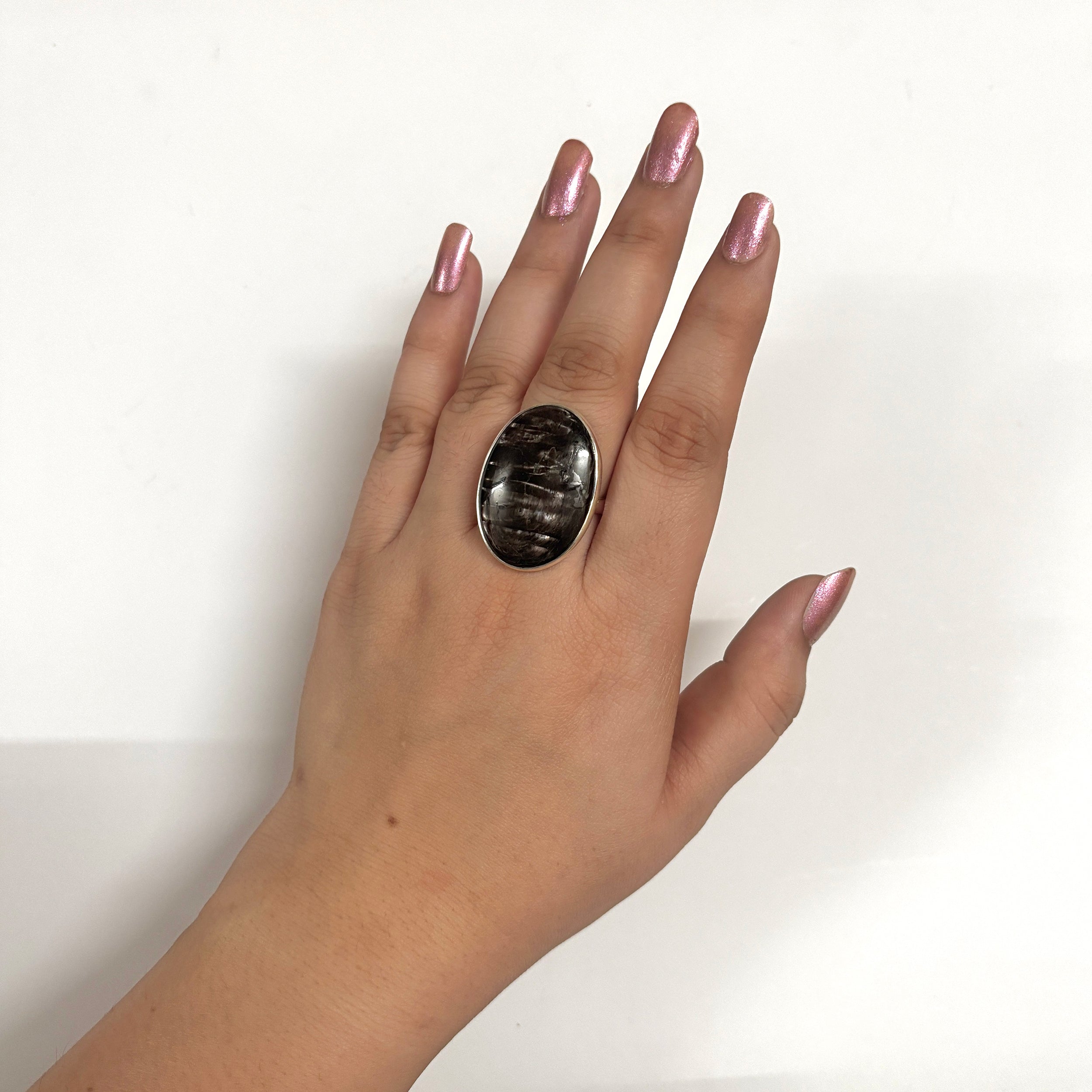Hypersthene Ring-(HYP-2-20)