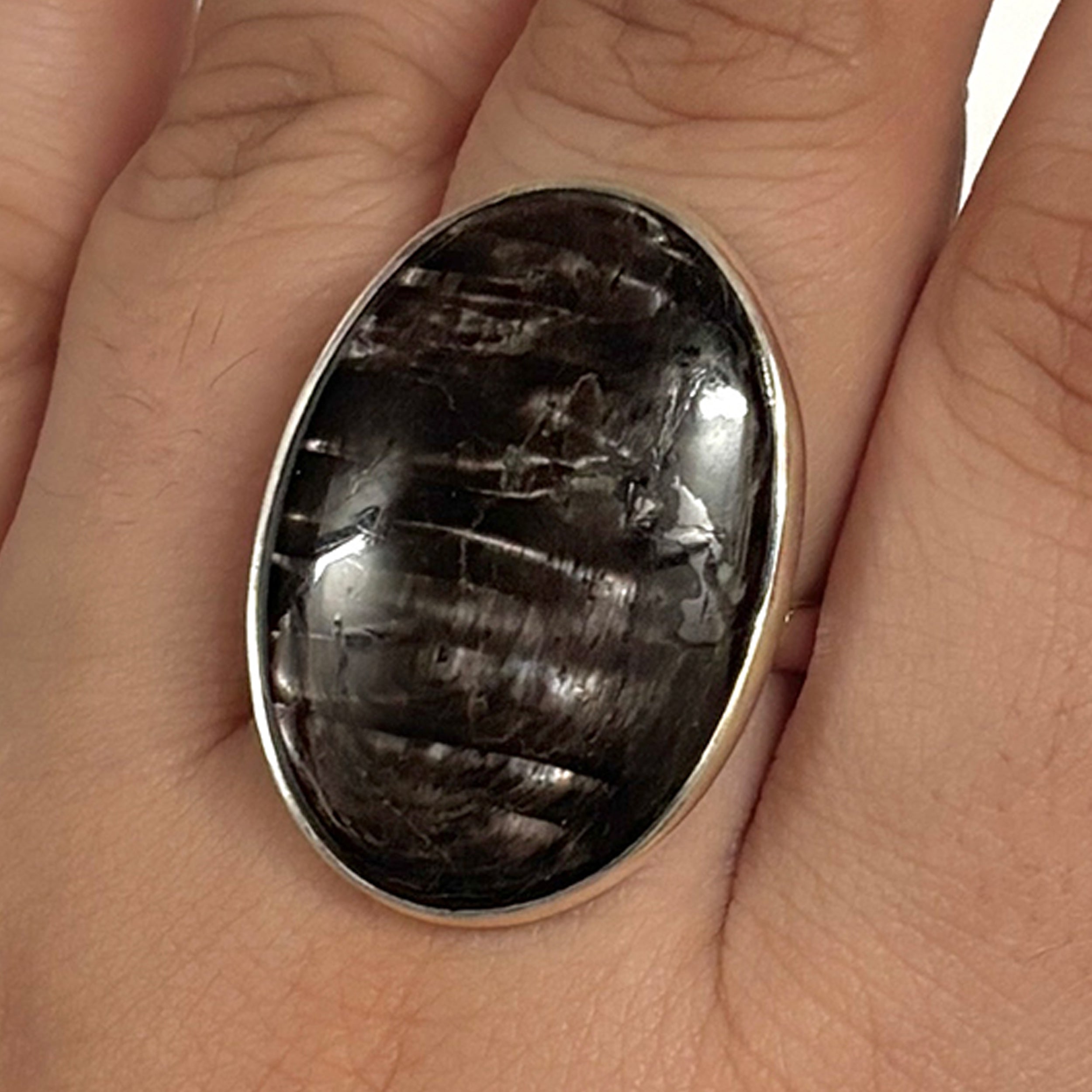 Hypersthene Ring-(HYP-2-20)