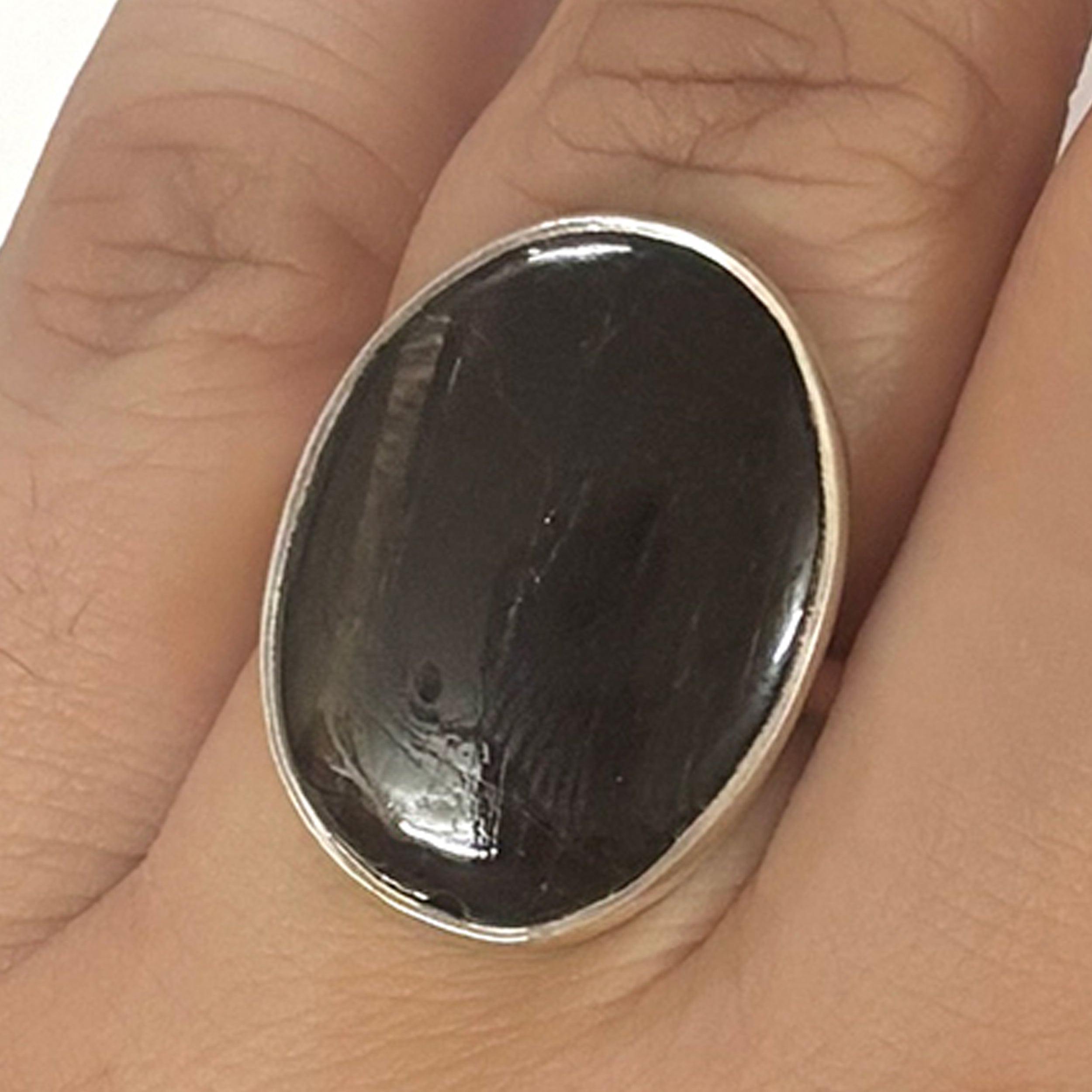 Hypersthene Ring-(HYP-2-4)