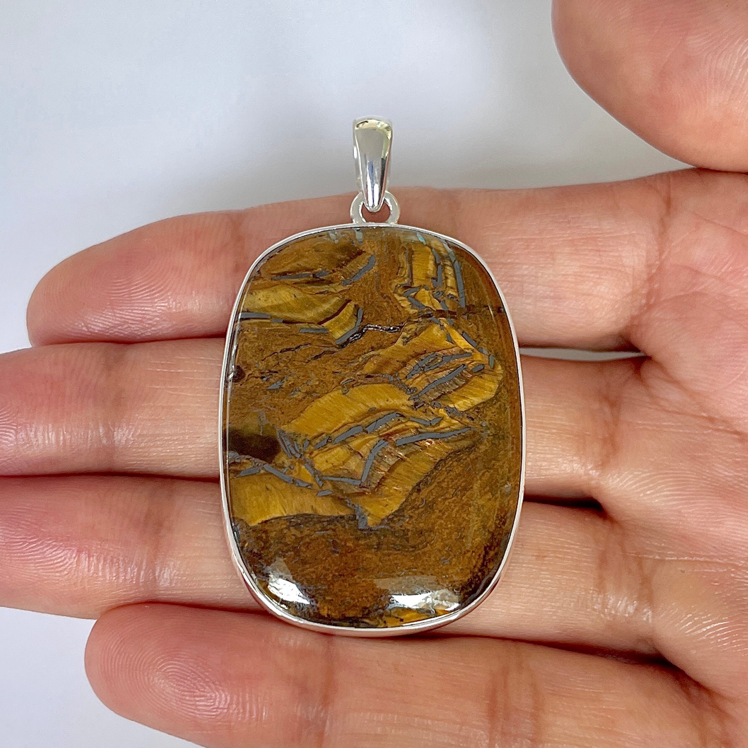 Iron Tiger Eye Pendant-(ITE-1-35)