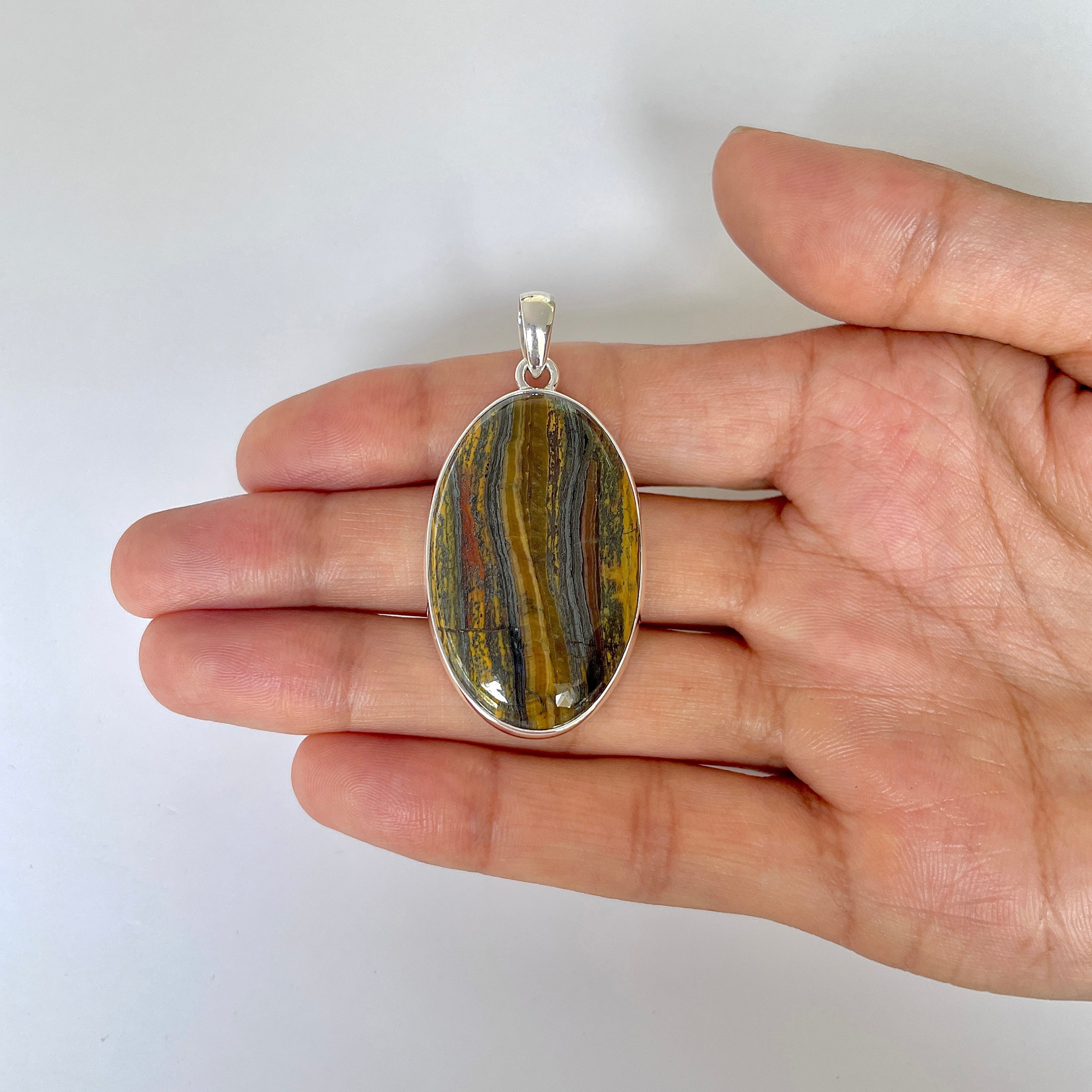 Iron Tiger Eye Pendant-(ITE-1-38)