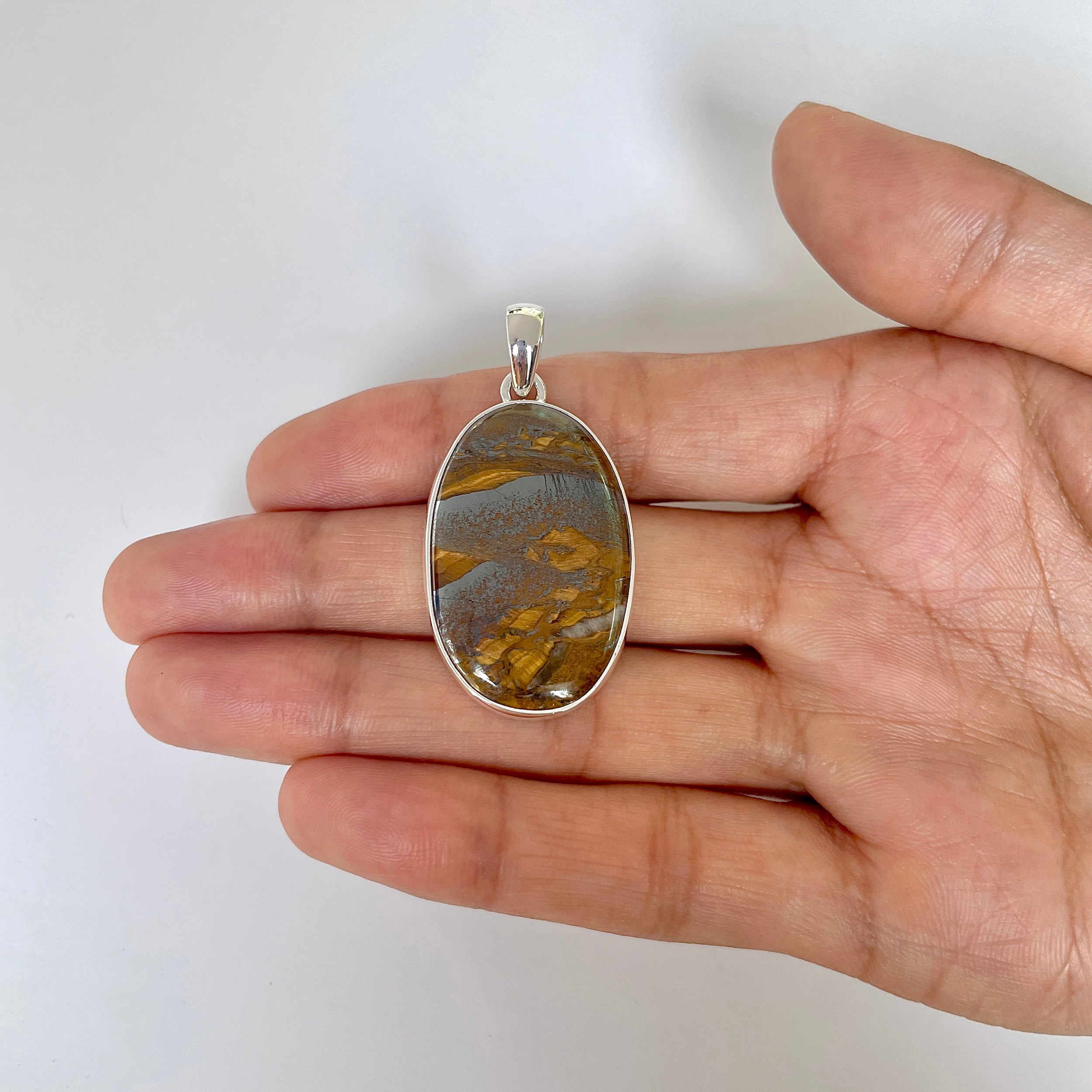 Iron Tiger Eye Pendant-(ITE-1-39)