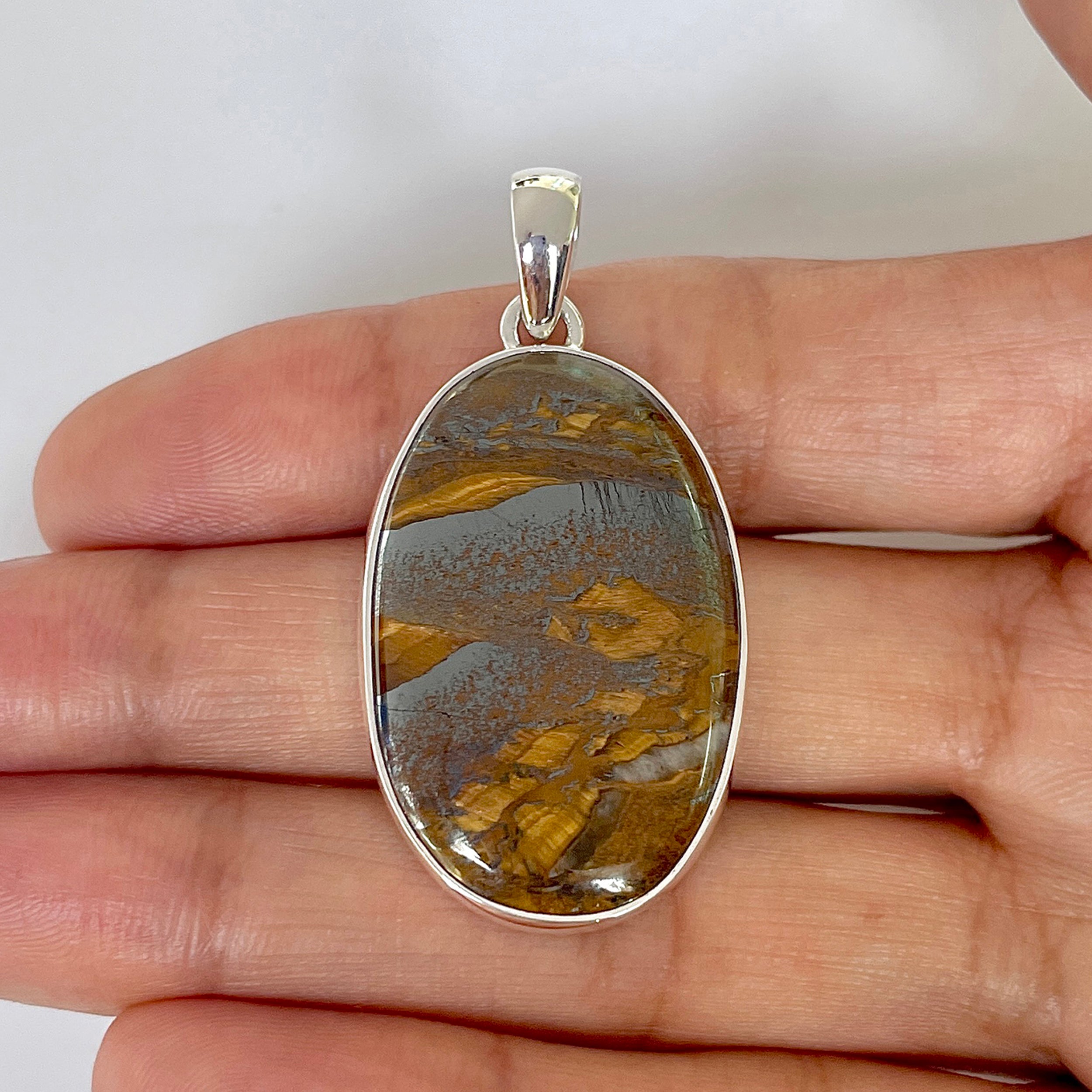 Iron Tiger Eye Pendant-(ITE-1-39)