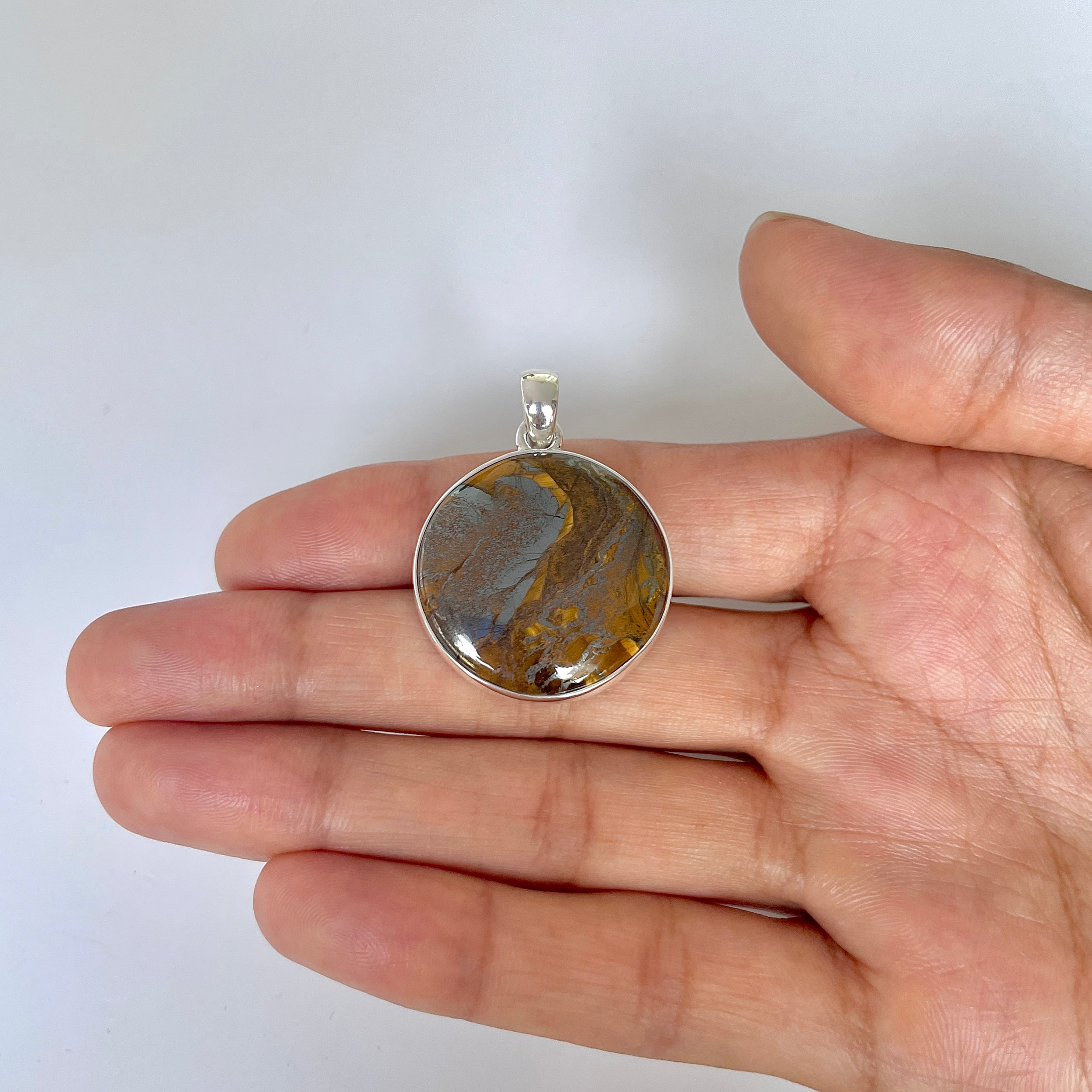 Iron Tiger Eye Pendant-(ITE-1-41)