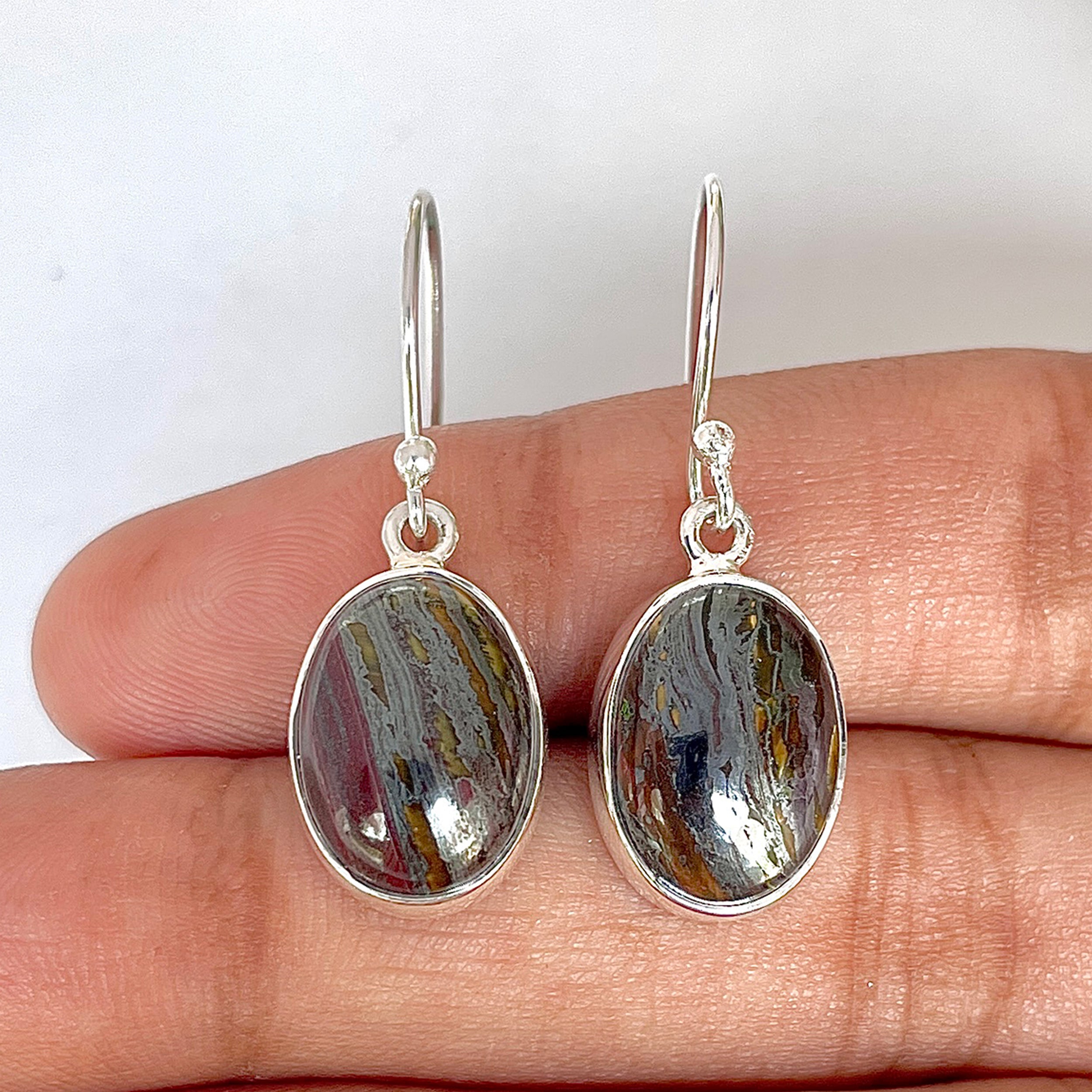 Iron Tiger Eye Earring-(ITE-3-24)