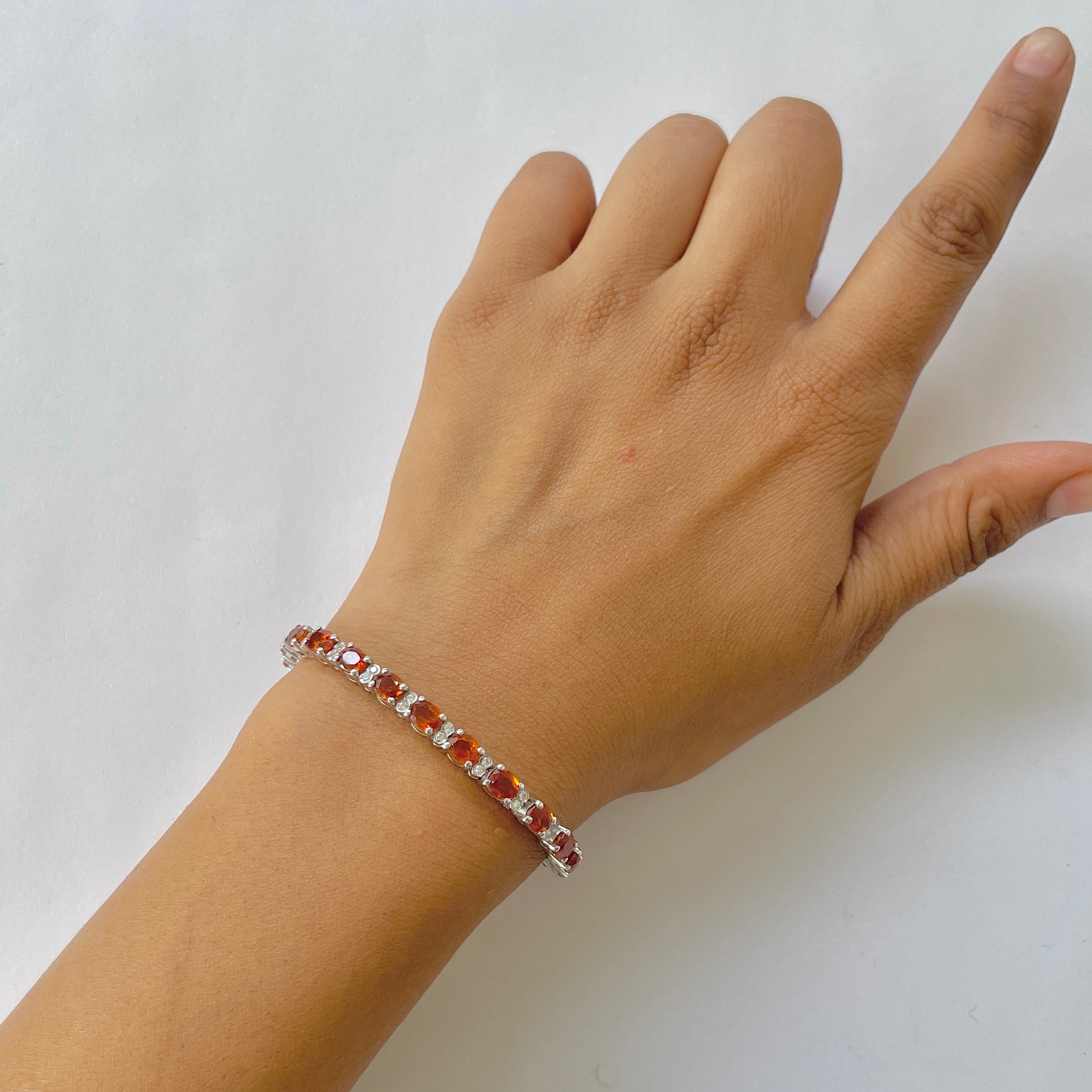 Kyanite Orange Bracelet-(KYN-RDB-112-O)